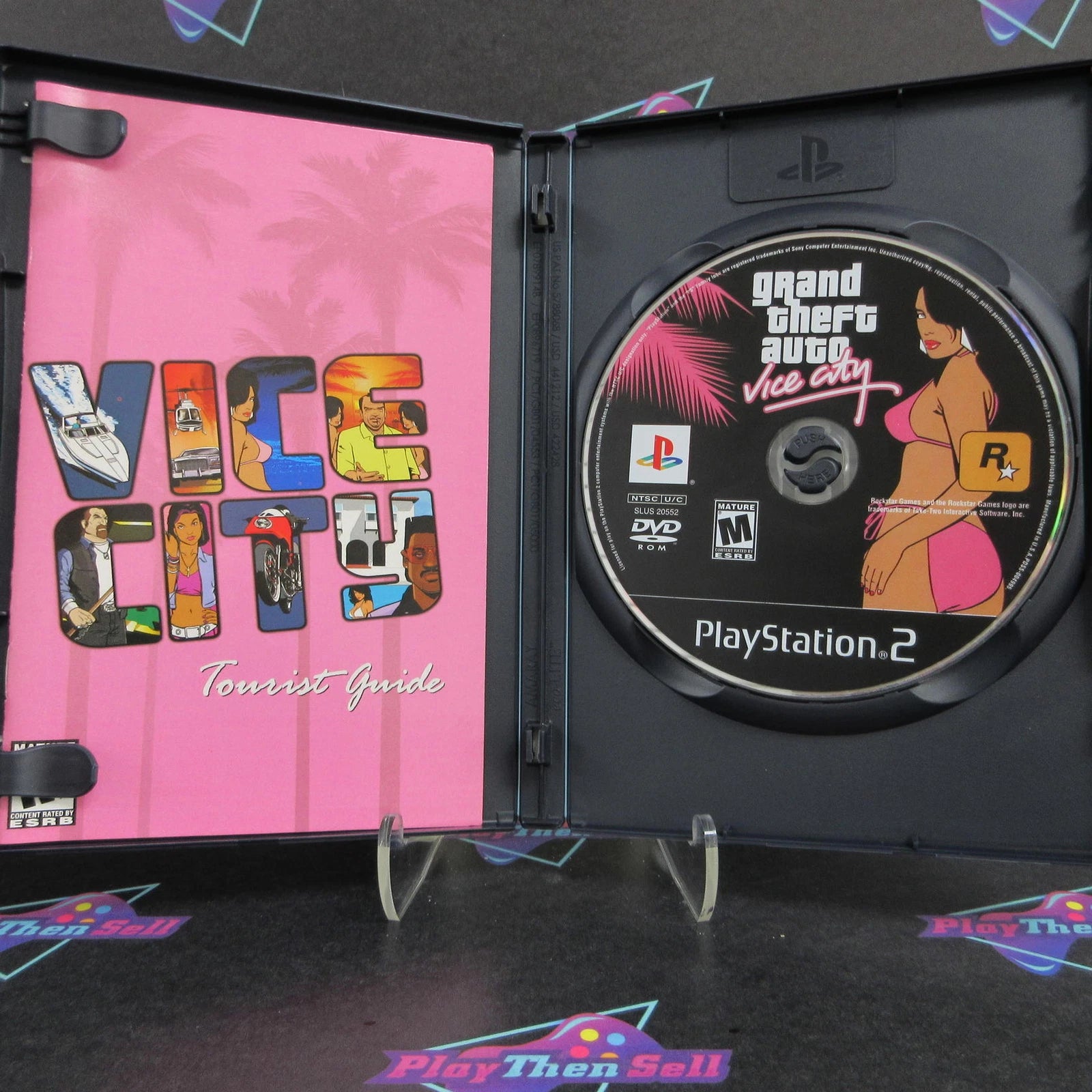 Grand Theft Auto Vice City PS2 PlayStation 2 + Map Complete - Excellent