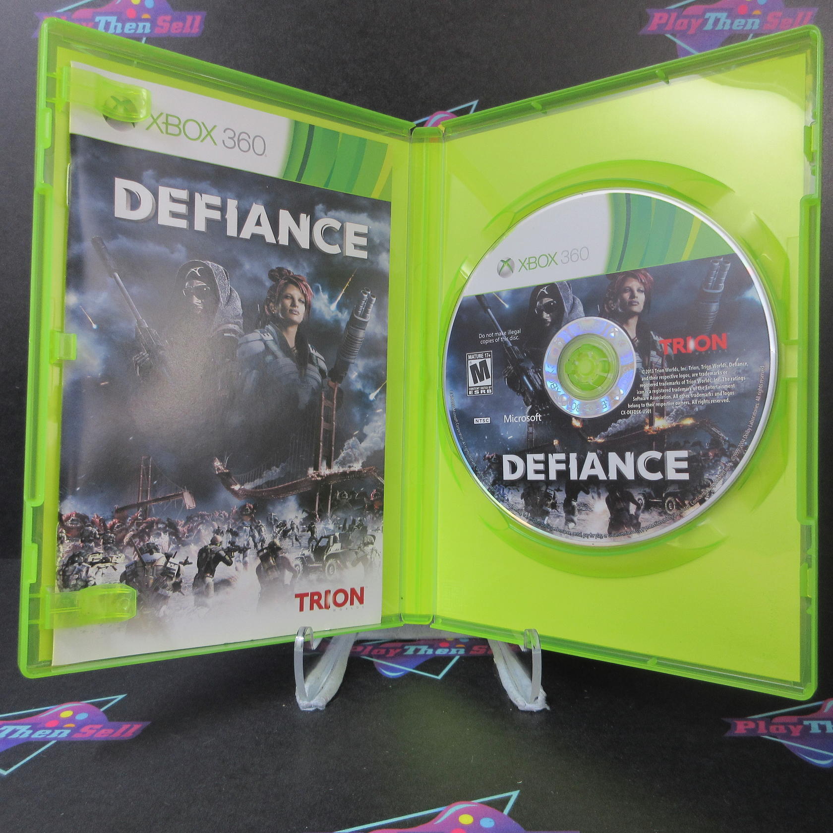 Defiance Xbox 360 + Post Cards Complete - Excellent