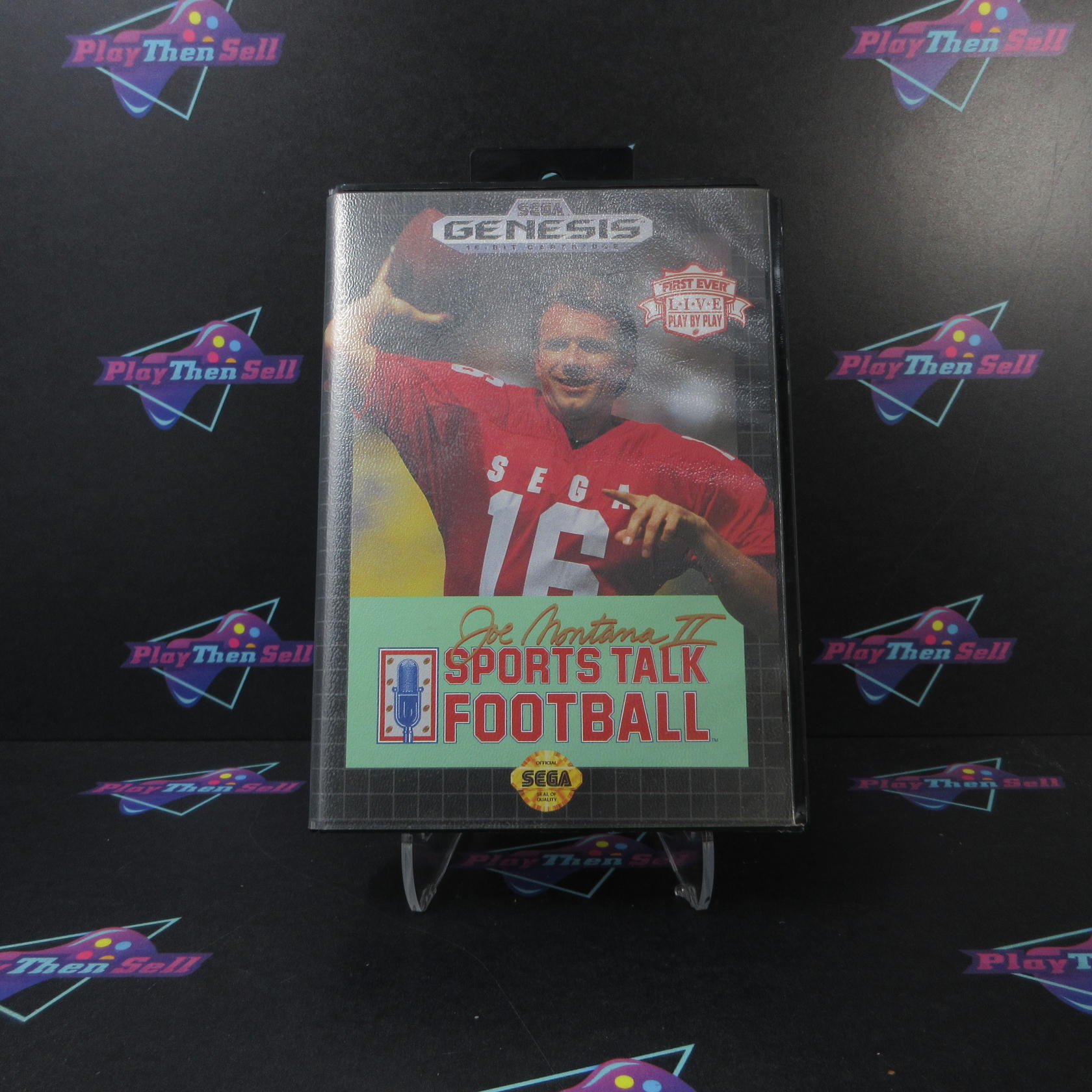 Joe Montana II Sports Talk Football Sega Genesis Boxed MD/CS Complete CIB - Very Good