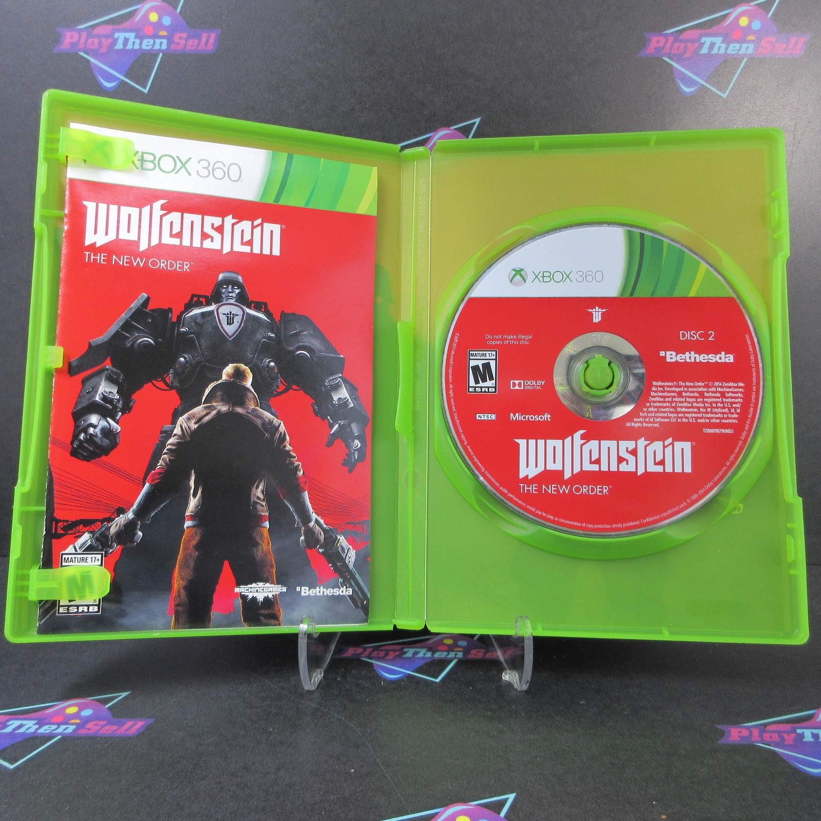 Wolfenstein The New Order Xbox 360 AD Complete CIB - Very Good