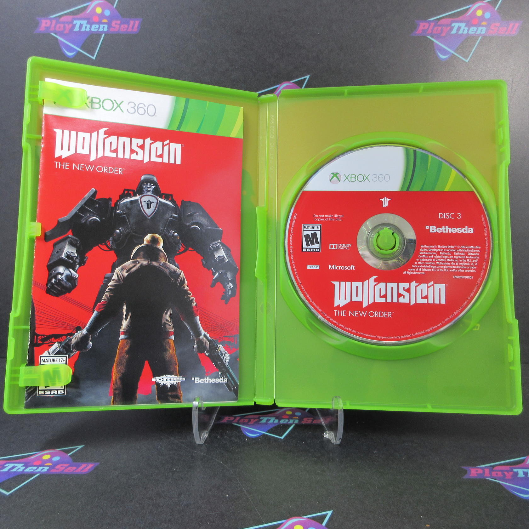 Wolfenstein The New Order Xbox 360 AD Complete CIB - Very Good