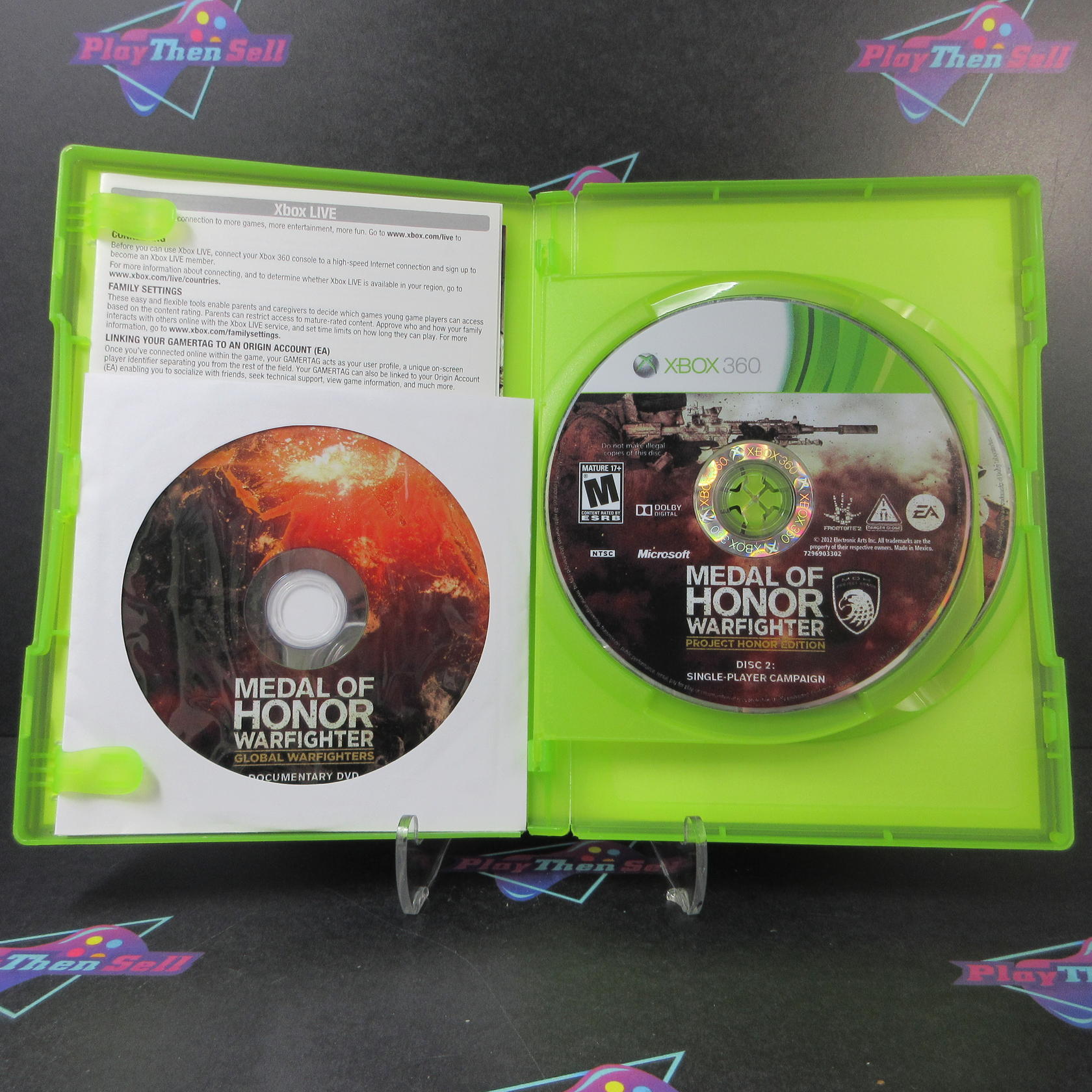 Medal of Honor Warfighter Project Honor Edition Xbox 360 AD + DVD Complete CIB - Very Good