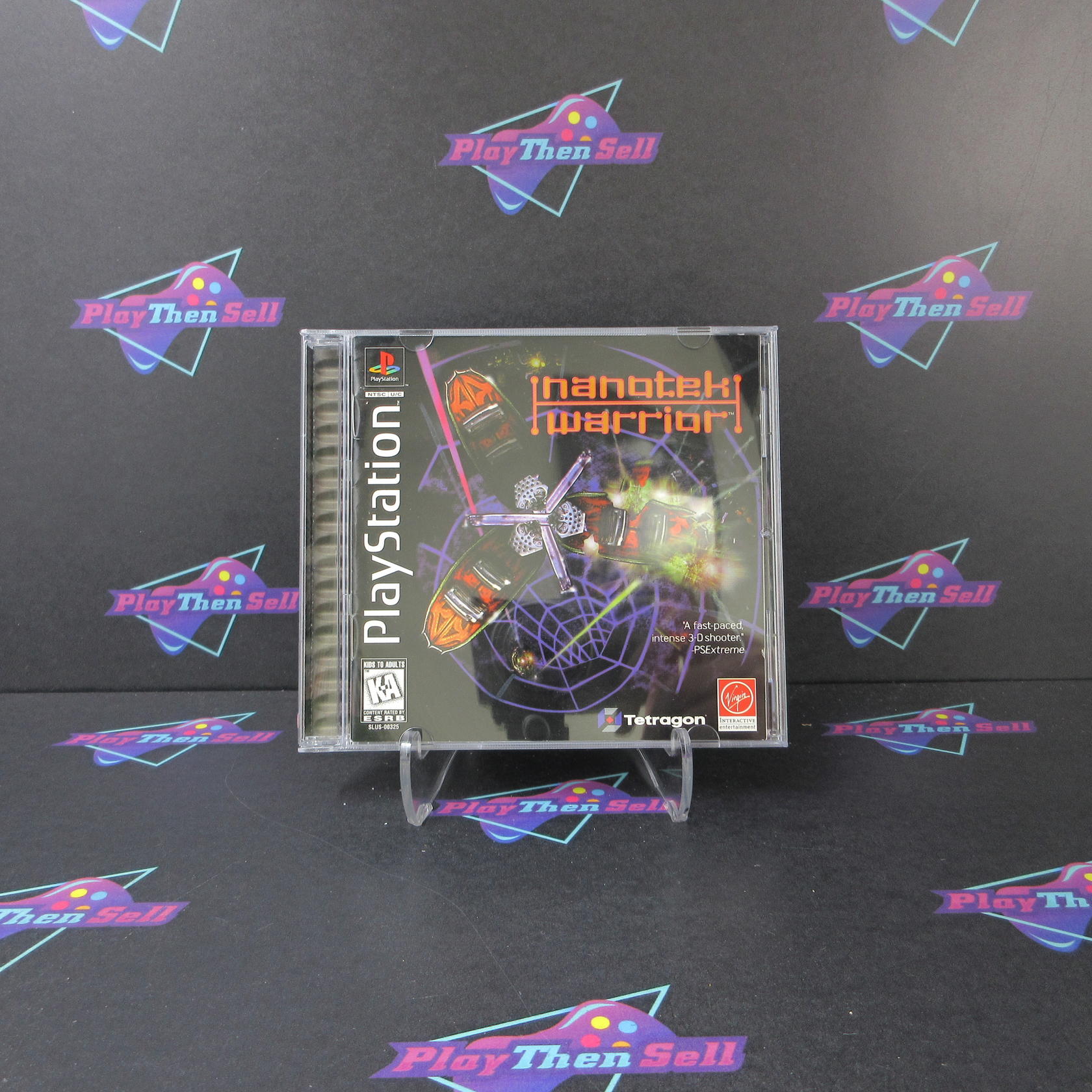 Nanotek Warrior + Reg Card PS1 PlayStation 1 MD Complete CIB - Very Good