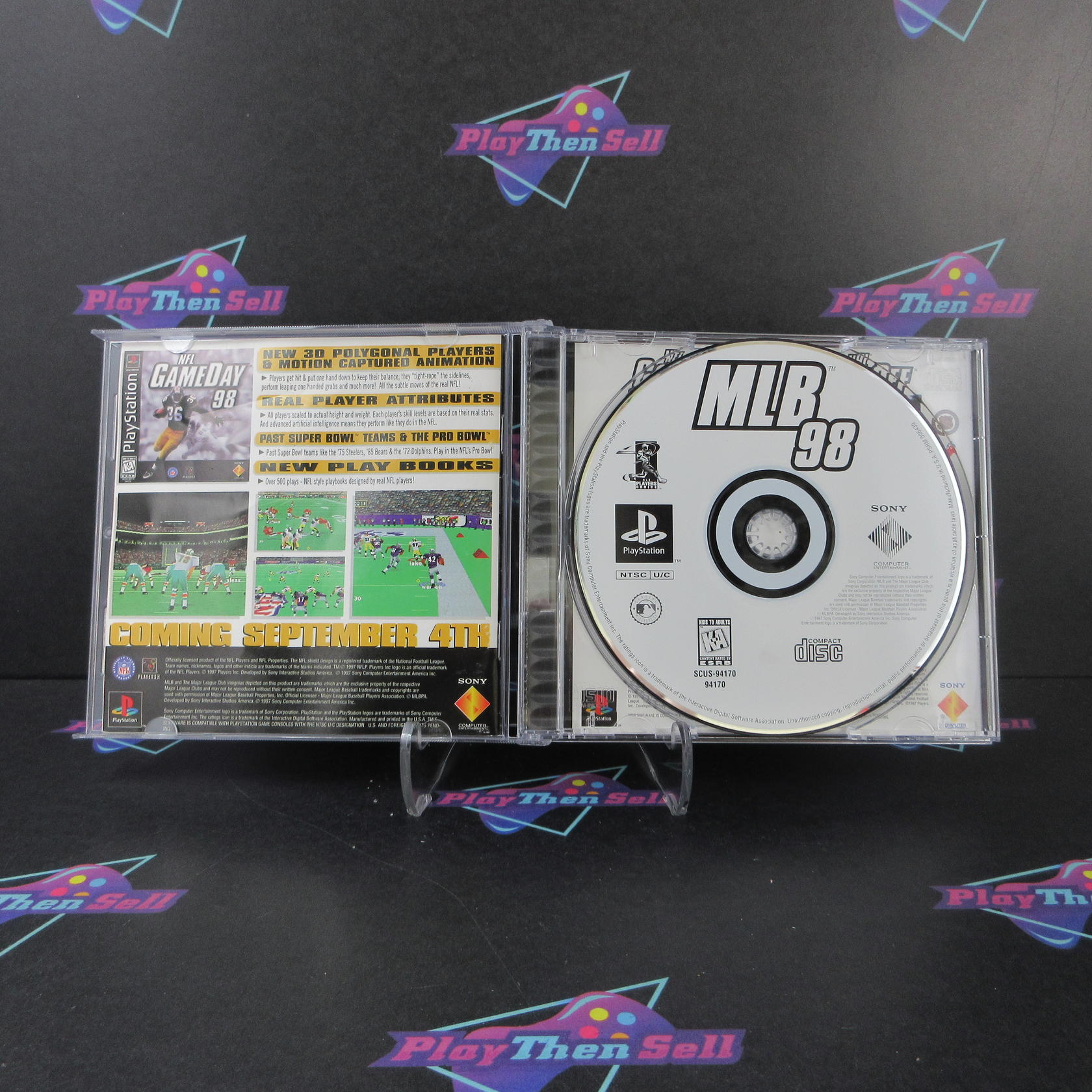 MLB '98 PS1 PlayStation 1 AD Complete CIB - Very Good