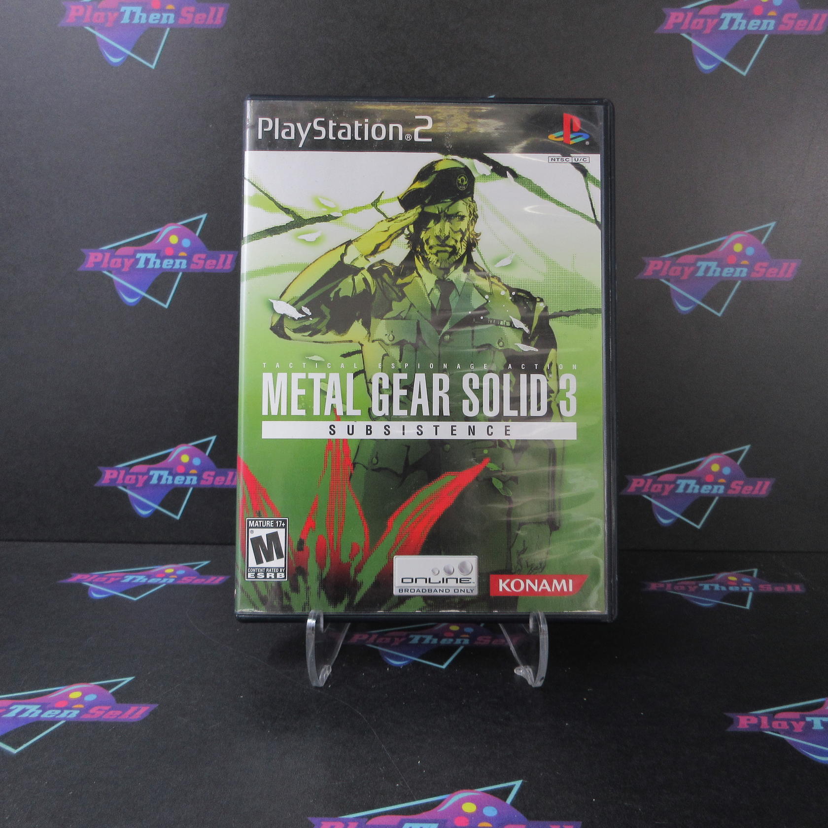 Metal Gear Solid 3 Subsistence PS2 PlayStation 2 AD Complete CIB - Very Good
