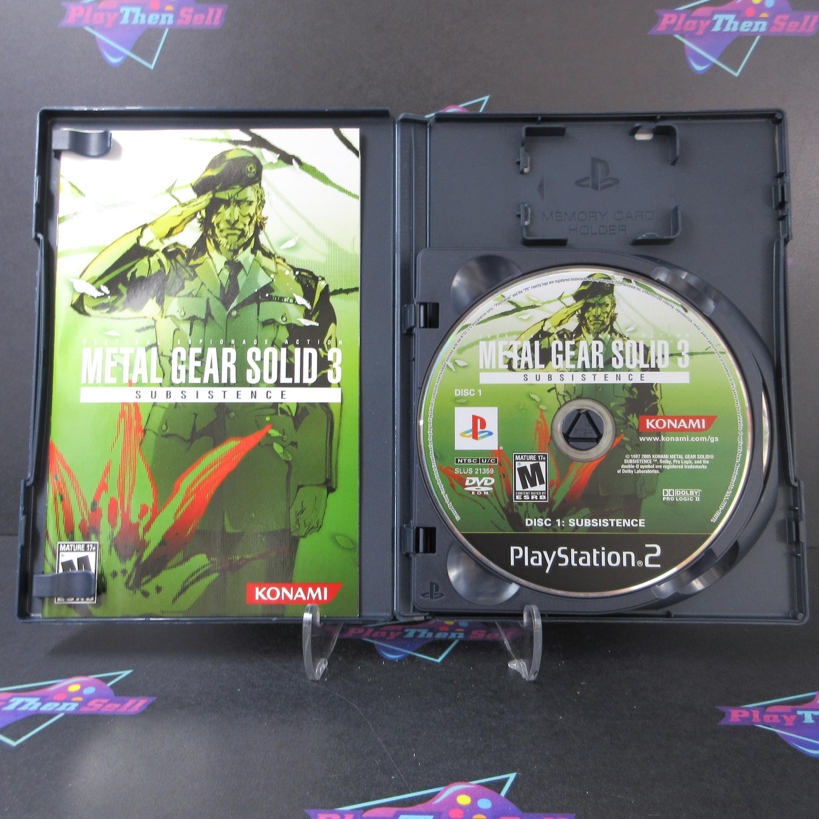 Metal Gear Solid 3 Subsistence PS2 PlayStation 2 AD Complete CIB - Very Good