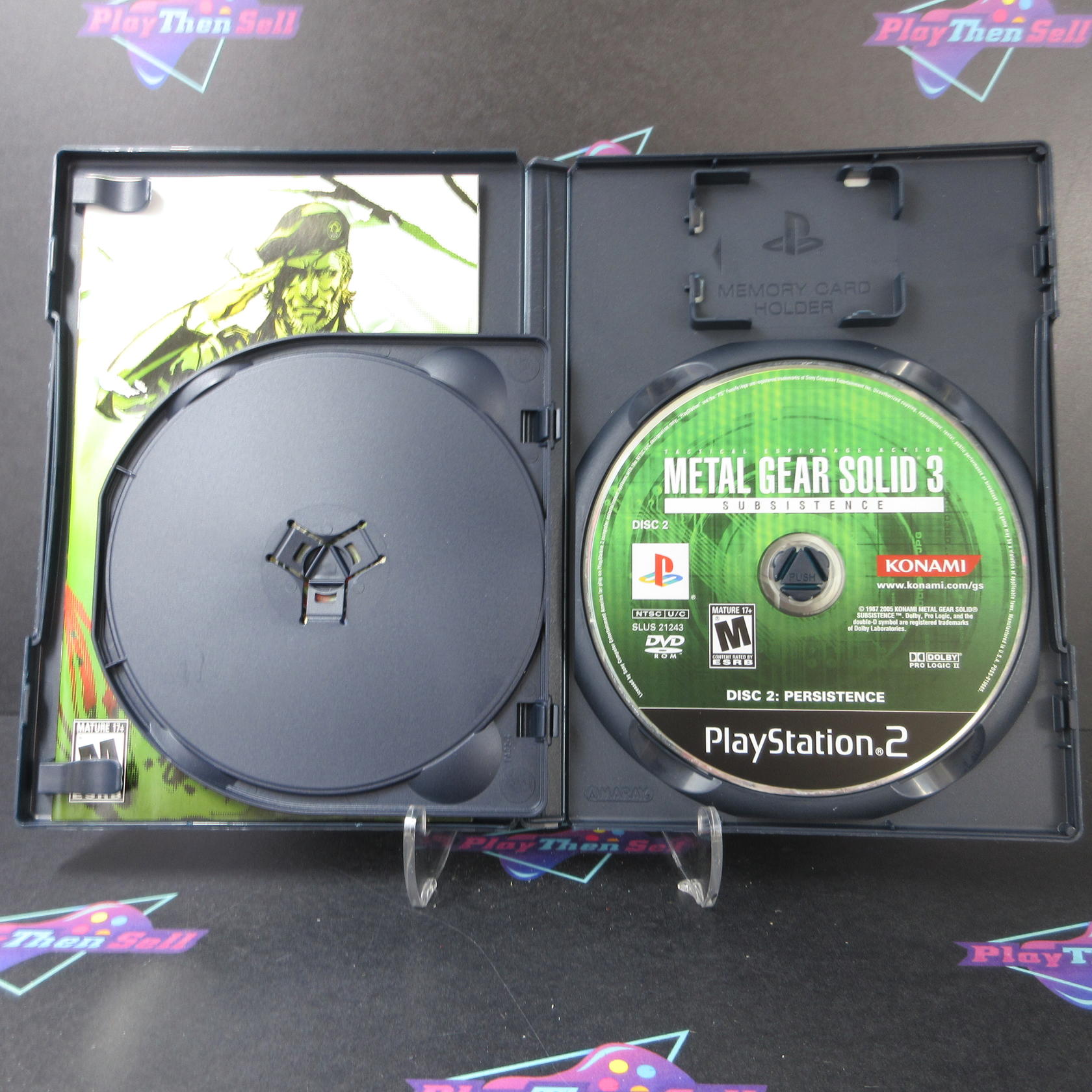 Metal Gear Solid 3 Subsistence PS2 PlayStation 2 AD Complete CIB - Very Good