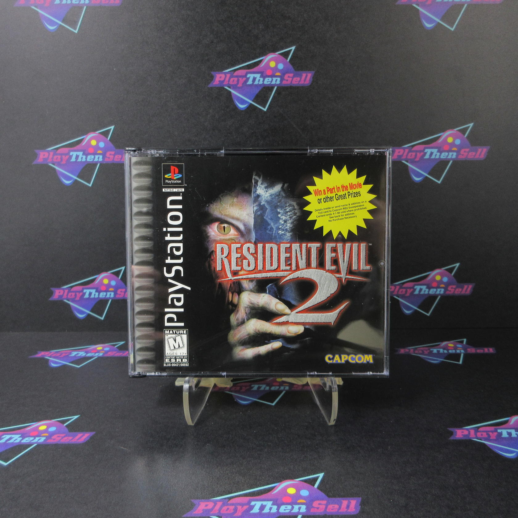 Resident Evil 2 PS1 PlayStation 1 + Reg Card - Like New