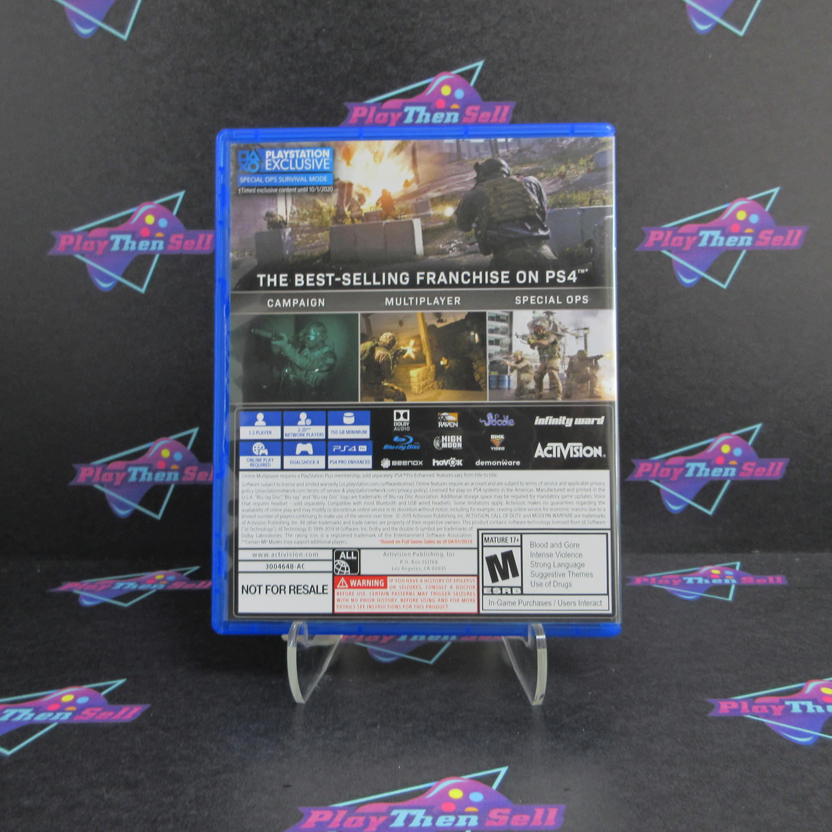 Call of Duty Modern Warfare PS4 PlayStation 4 - Like New