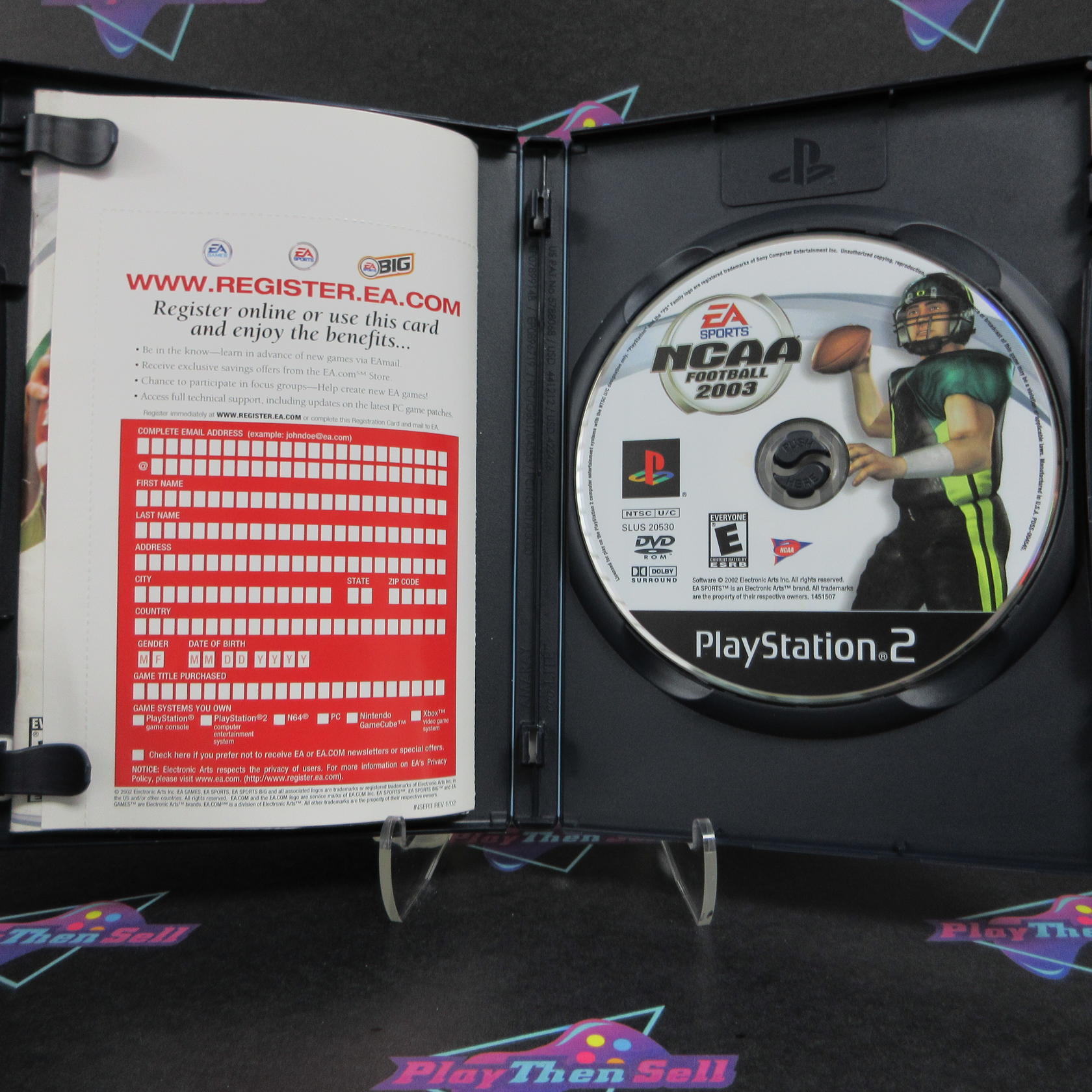 NCAA Football 2003 PS2 PlayStation 2 + Reg Card - Like New