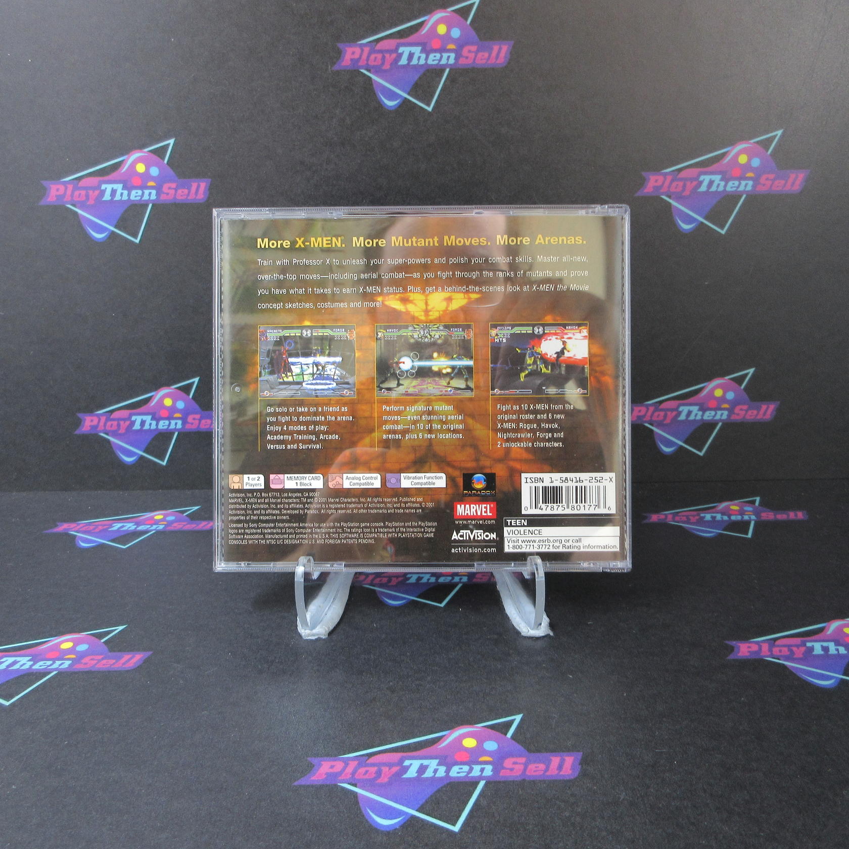 X-Men Mutant Academy 2 PS1 PlayStation 1 + Reg Card - Like New