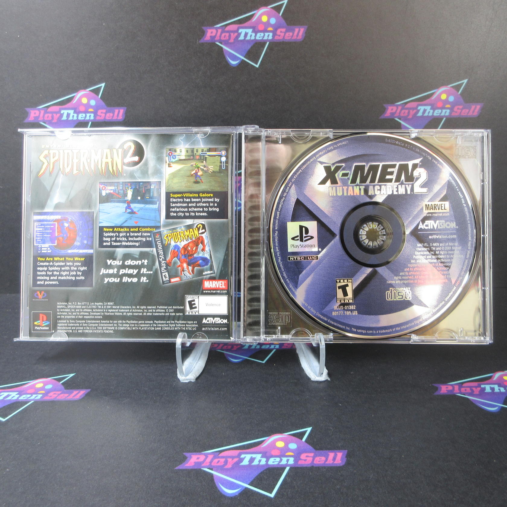 X-Men Mutant Academy 2 PS1 PlayStation 1 + Reg Card - Like New