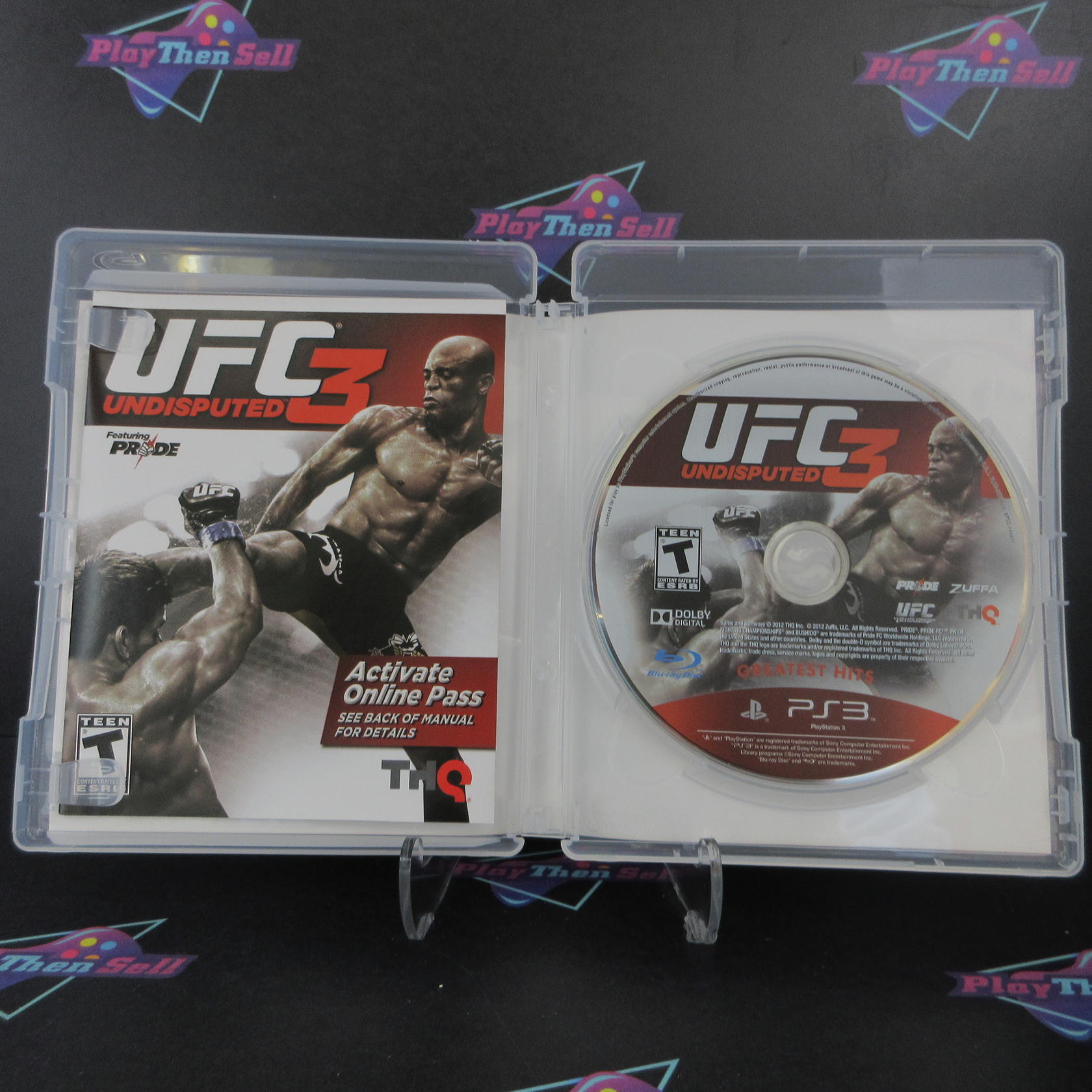UFC Undisputed 3 PS3 PlayStation 3 Greatest Hits - Like New