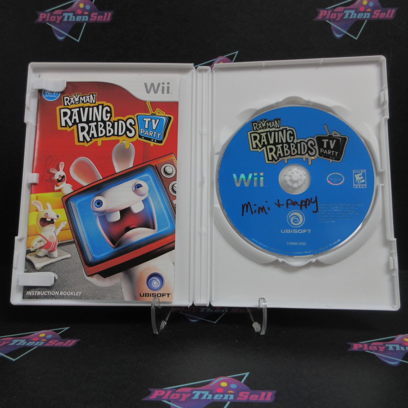 Rayman Raving Rabbids TV Party Nintendo Wii DD Complete CIB - Very Good