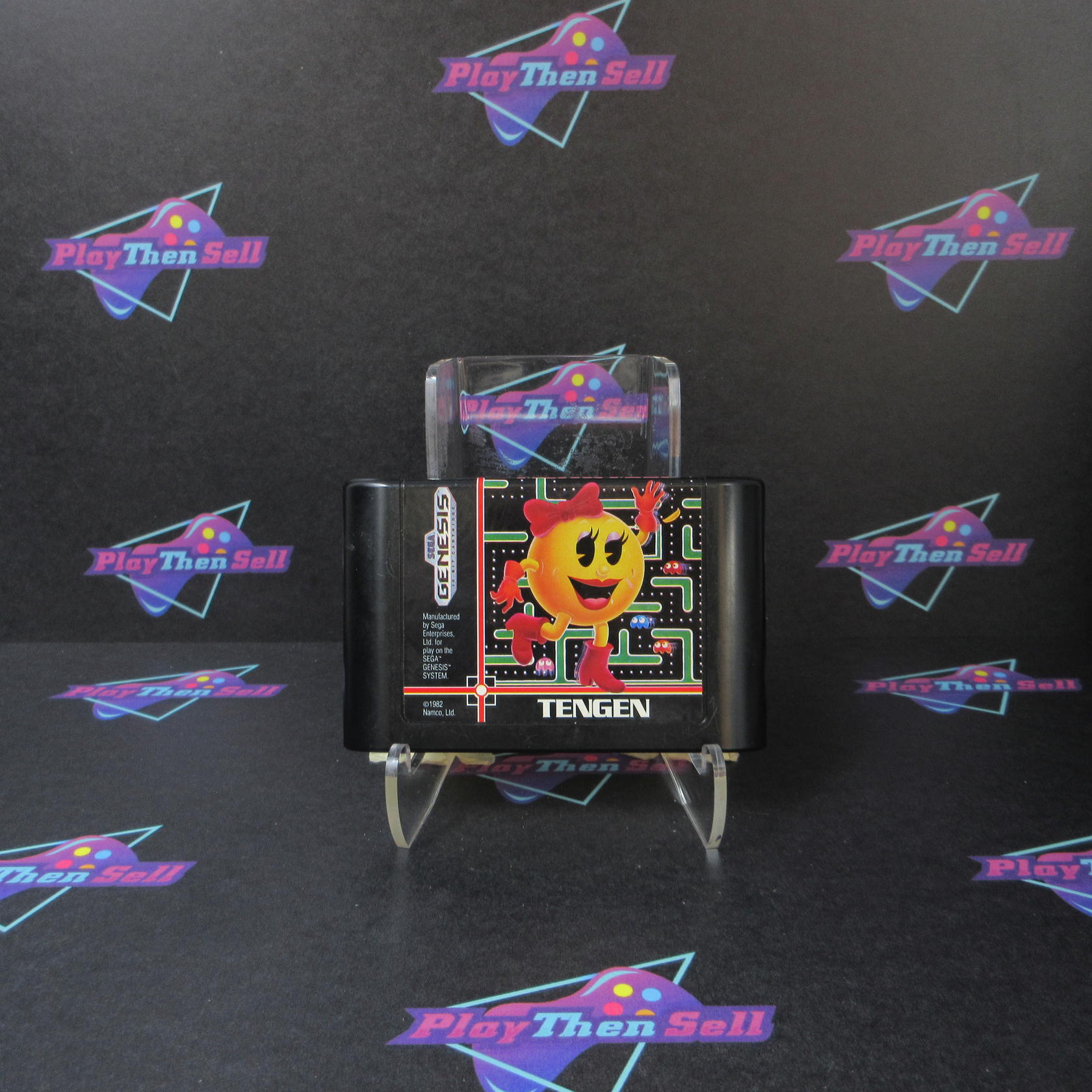 Ms. Pac-man Sega Genesis Boxed MD Complete CIB - Very Good
