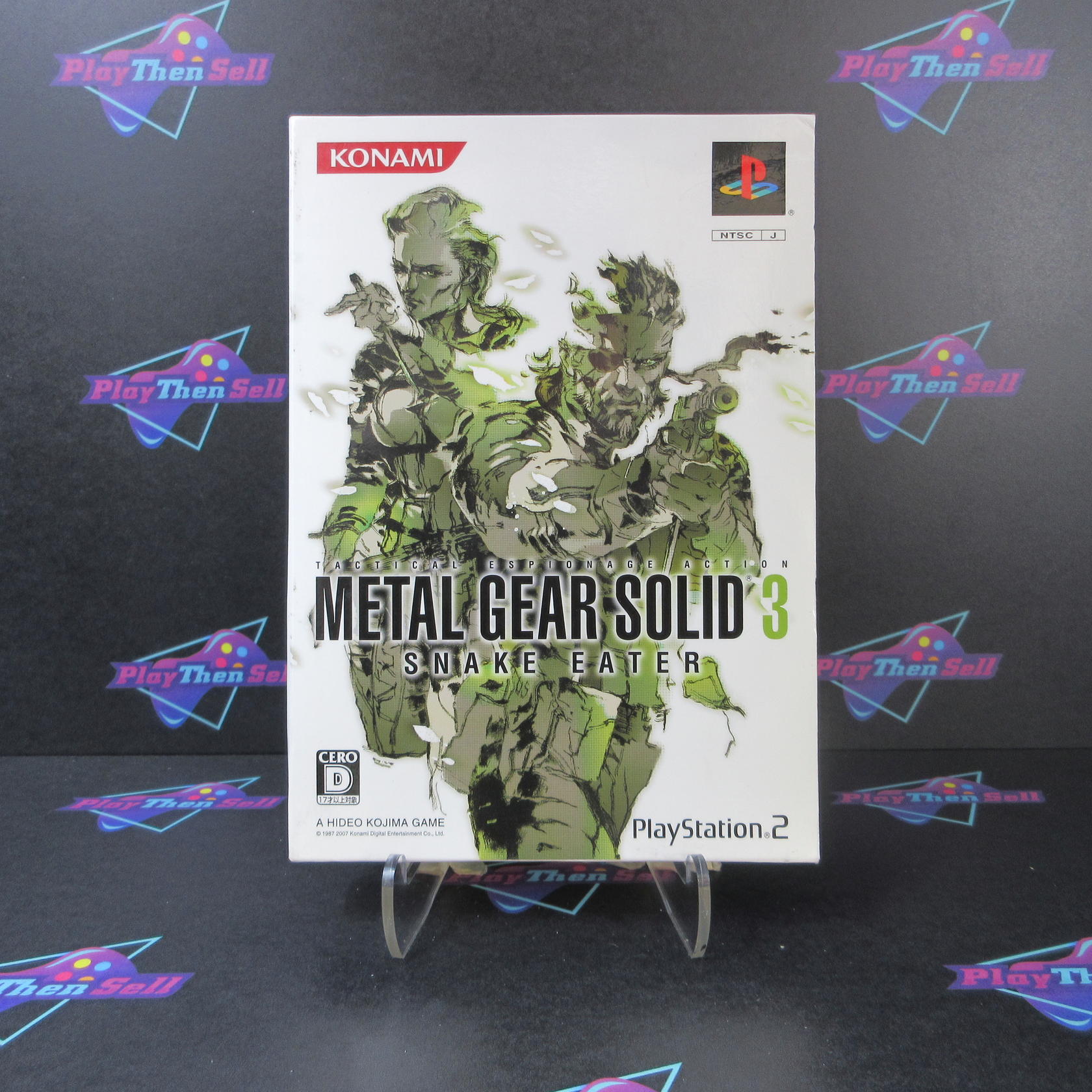 Metal Solid 3 Snake Eater Box PS2 The Best + Sleeve PlayStation 2 NM - Very Good