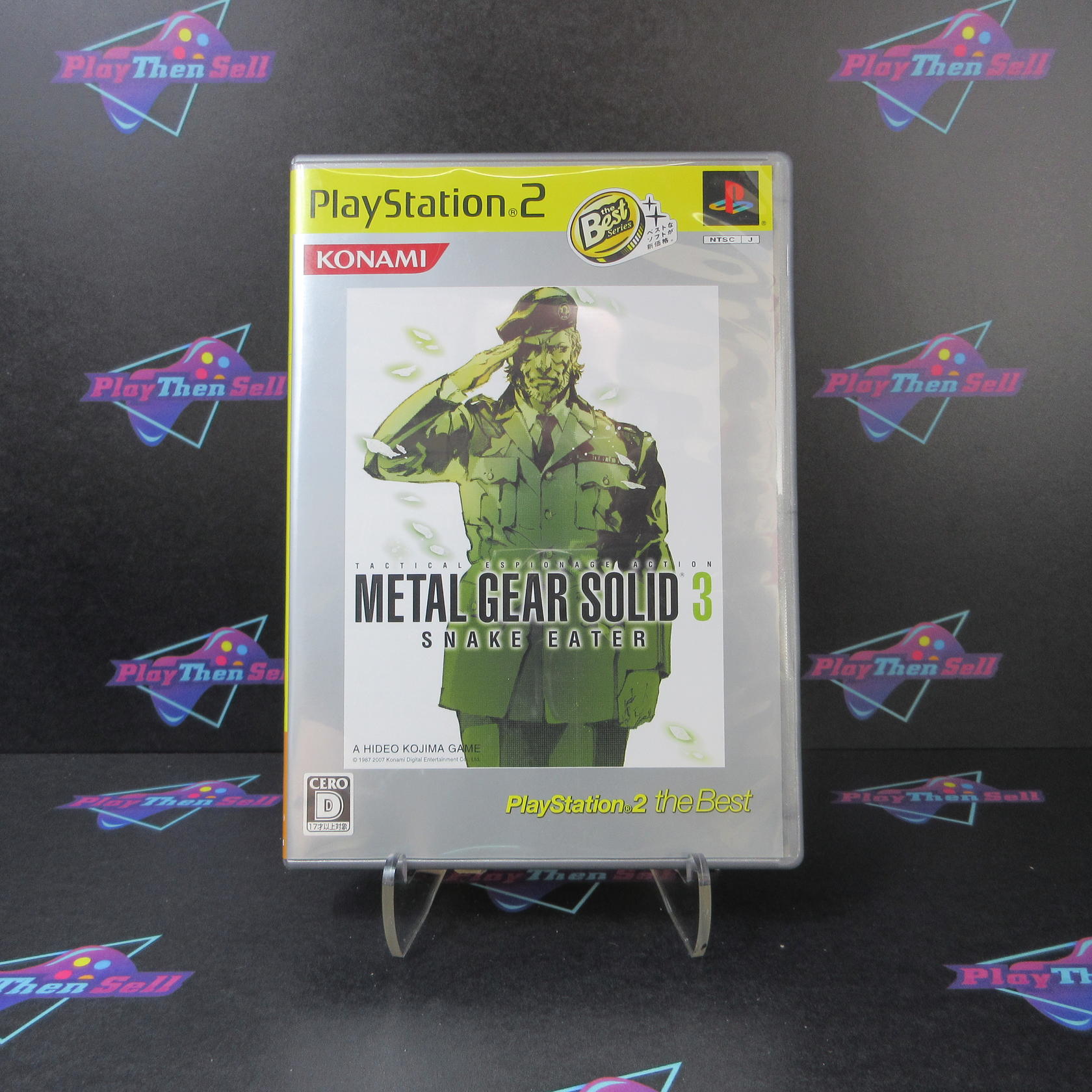 Metal Solid 3 Snake Eater Box PS2 The Best + Sleeve PlayStation 2 NM - Very Good