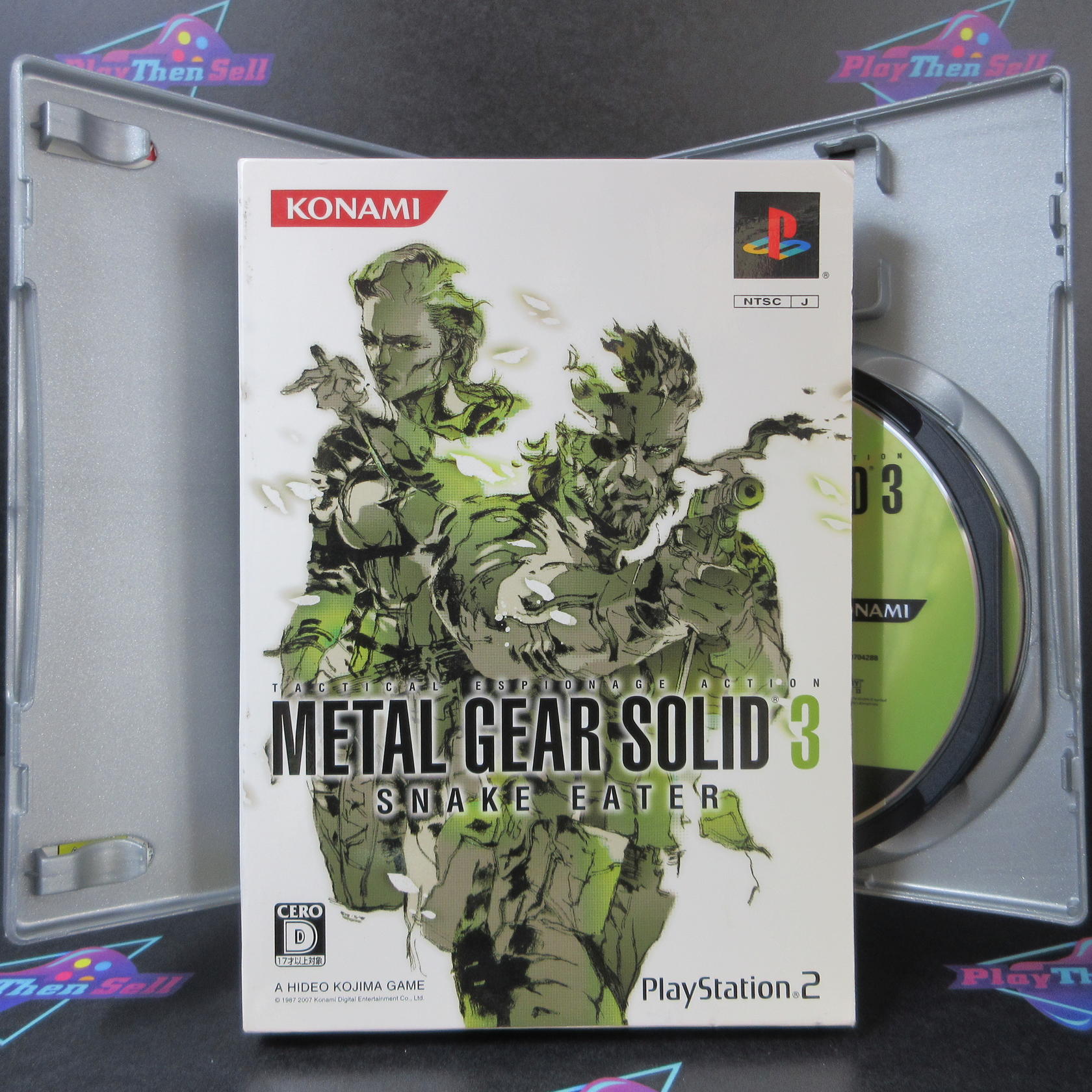 Metal Solid 3 Snake Eater Box PS2 The Best + Sleeve PlayStation 2 NM - Very Good