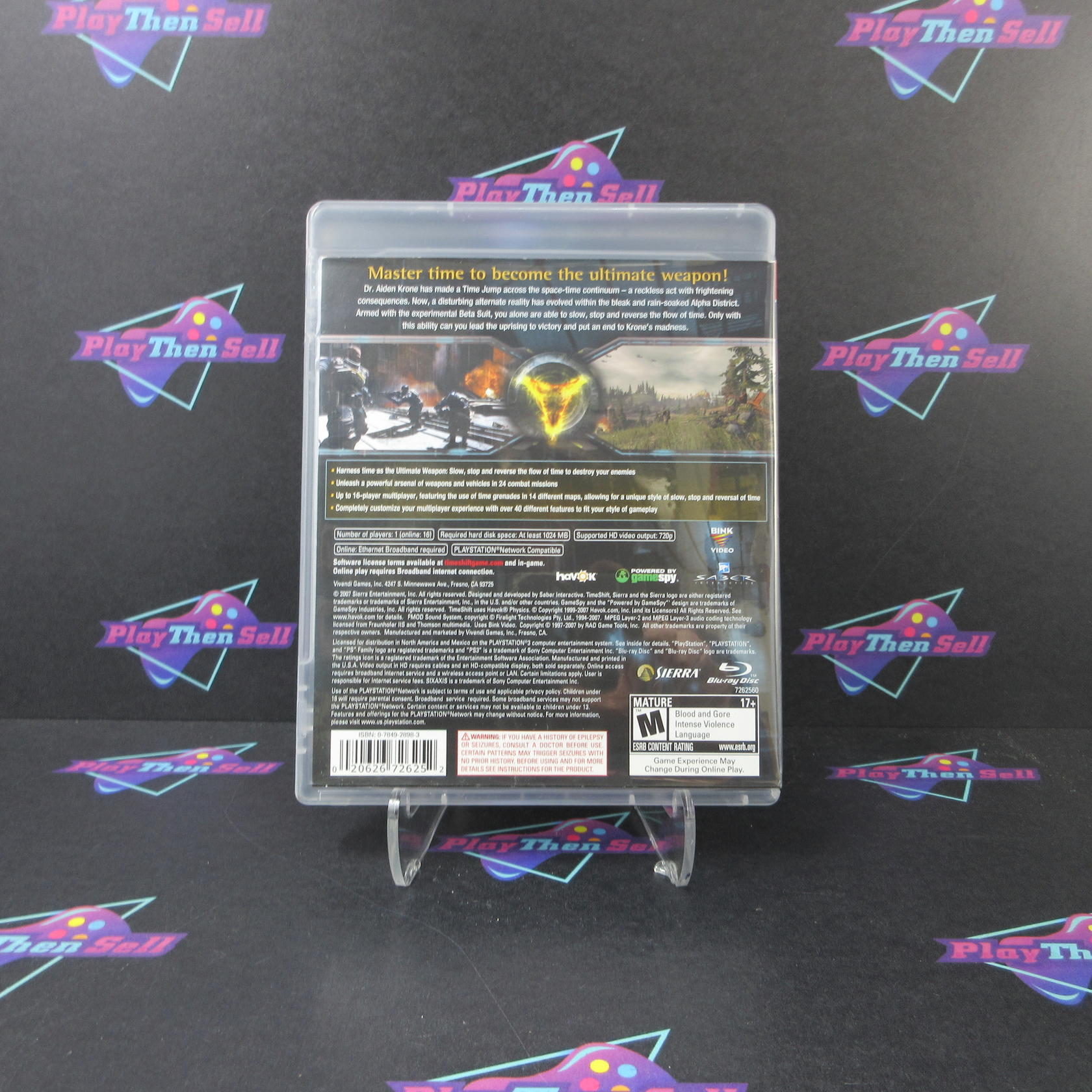 Timeshift PS3 PlayStation 3 - Very Good