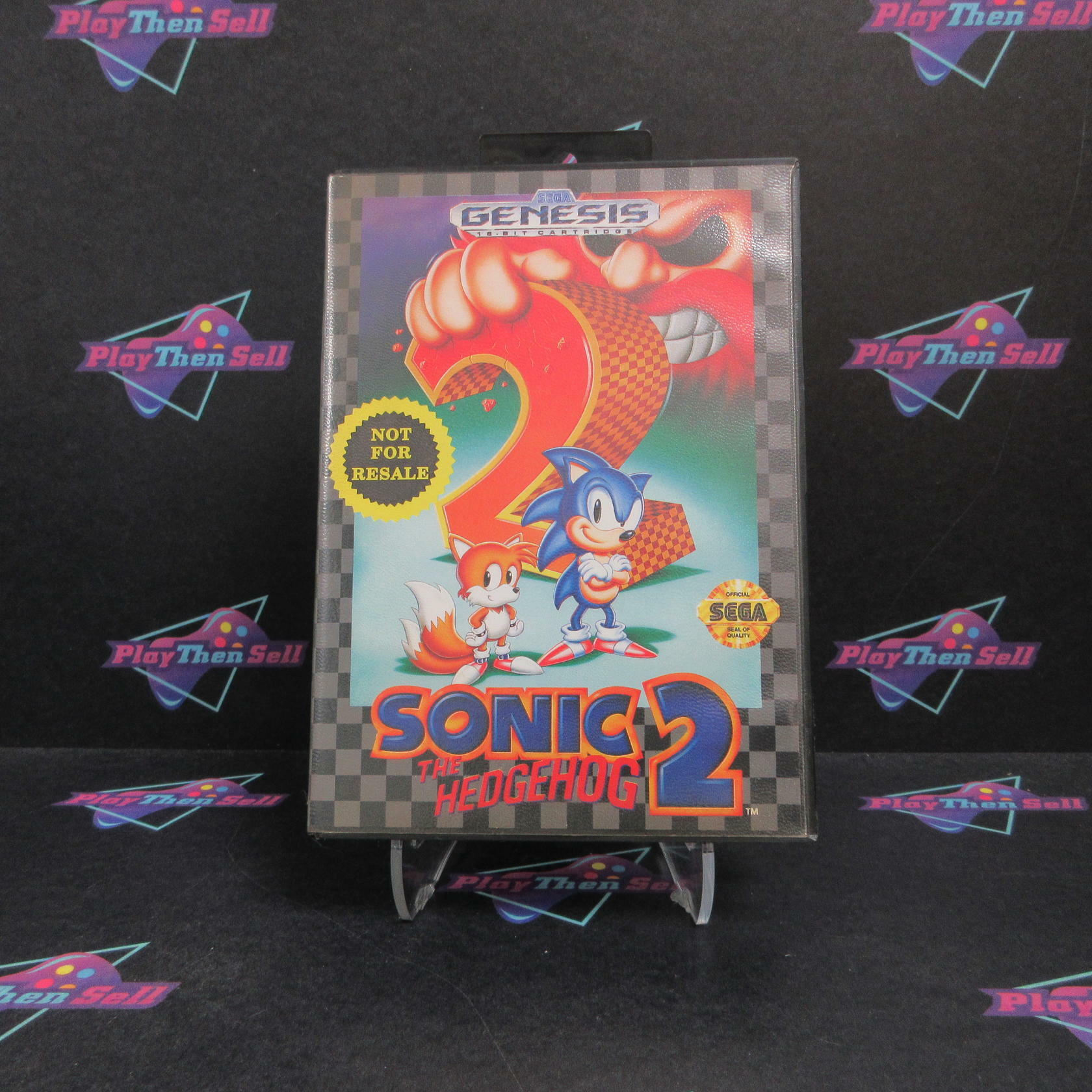 Sonic the Hedgehog 2 Not For Resale Art Sega Genesis Complete - Very Good