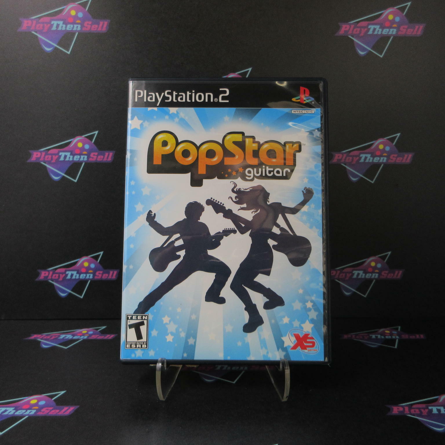 Pop Star Guitar PS2 PlayStation 2 - Like New