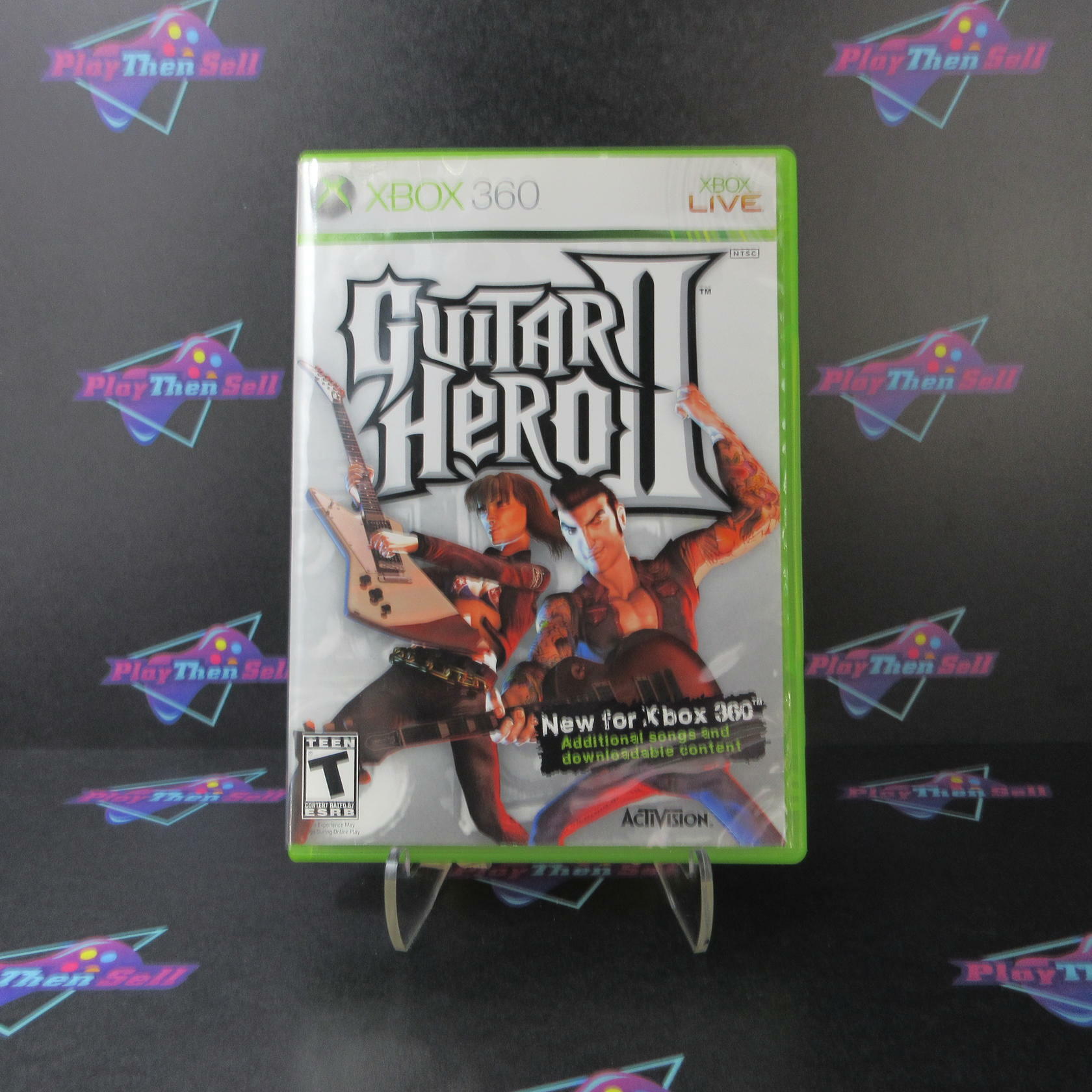Guitar Hero II 2 Xbox 360 AD Complete CIB - Very Good