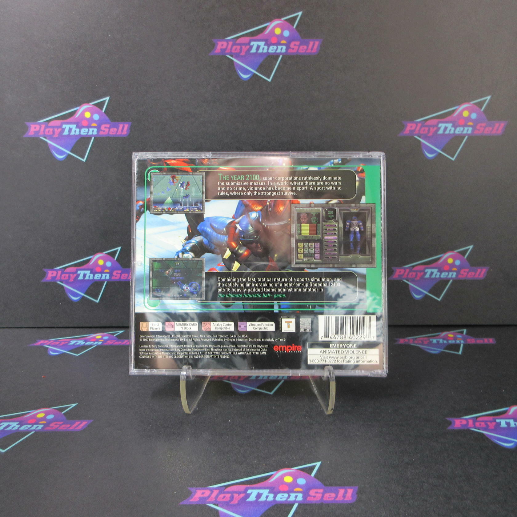 Speedball 2100 PS1 PlayStation 1 + Reg Card - Like New
