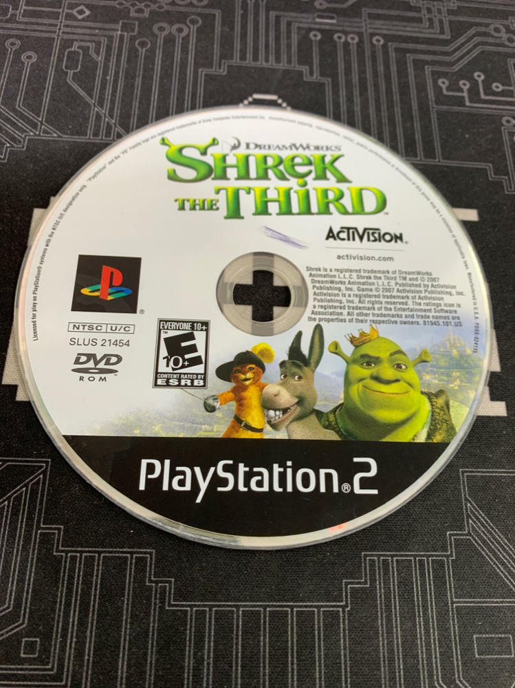 Shrek The Third PS2 PlayStation 2 AD - Very Good
