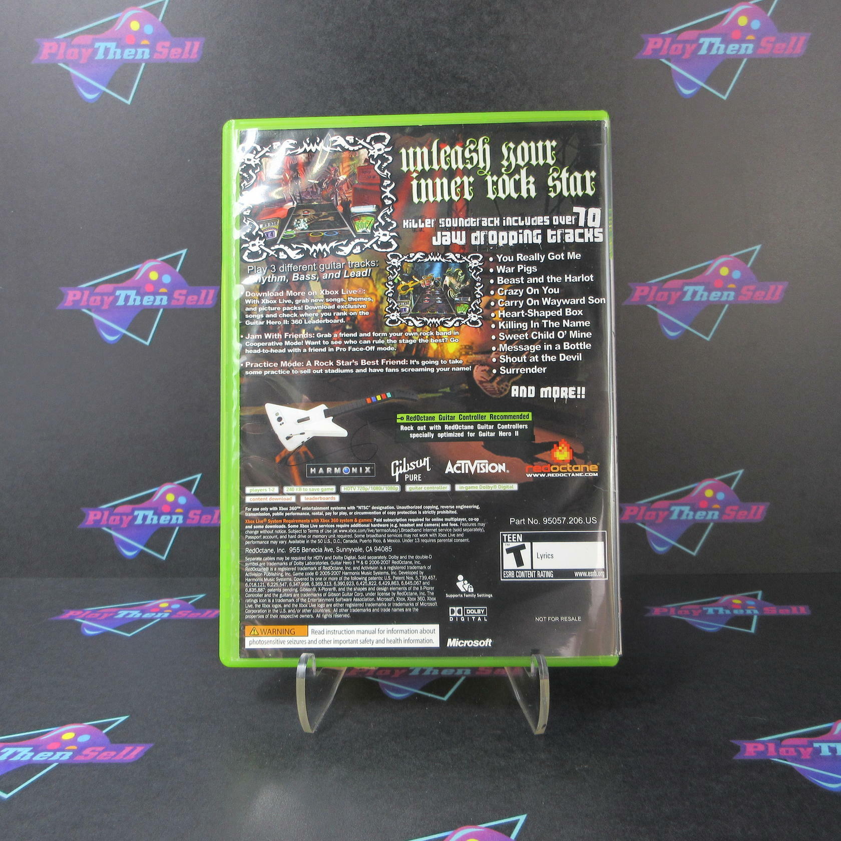 Guitar Hero II 2 Xbox 360 AD Complete CIB - Very Good