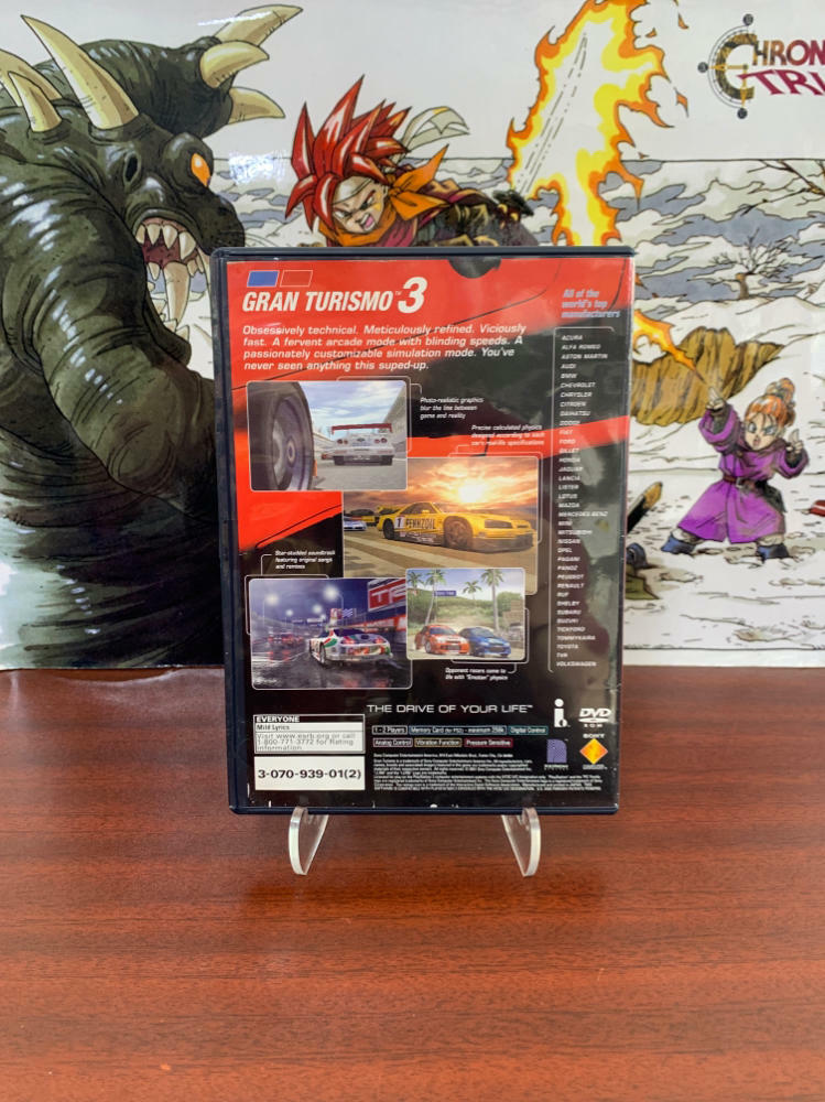 Gran Turismo 3 A Spec Red Art PS2 PlayStation 2 AD / WD / DD - Very Good