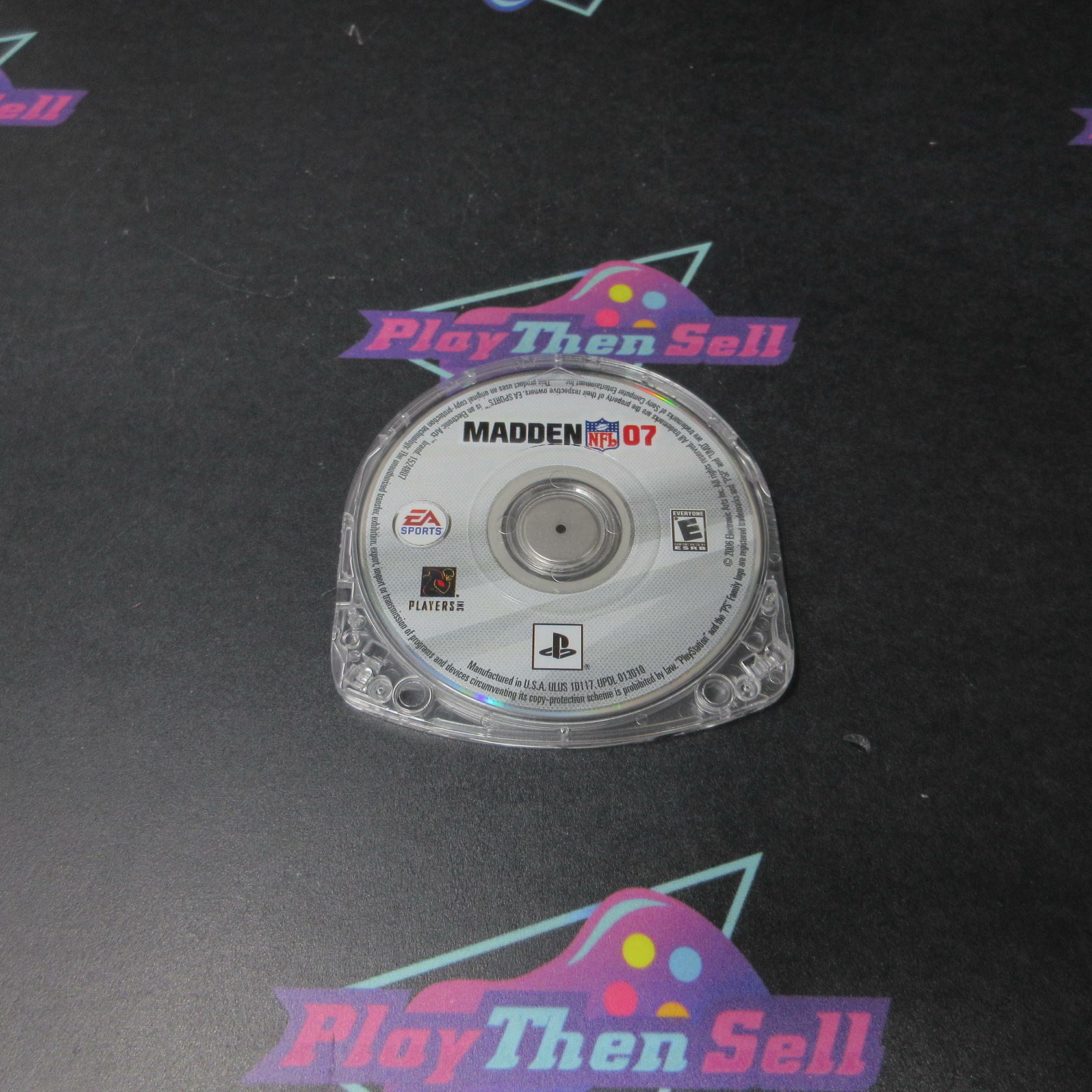 Madden NFL 07 Sony PSP Clear UMD Disc Only - Very Good