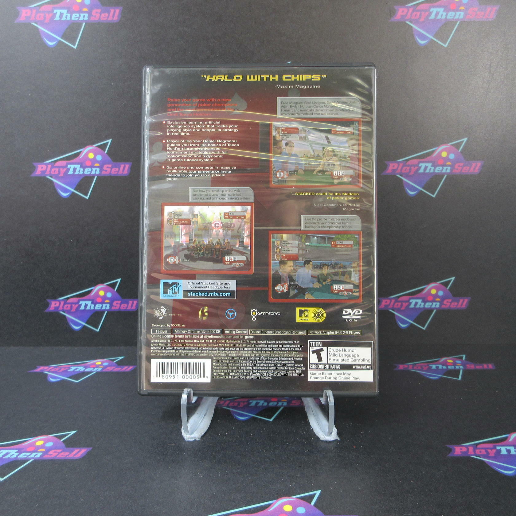 Stacked with Daniel Negreanu PS2 PlayStation 2 - Like New