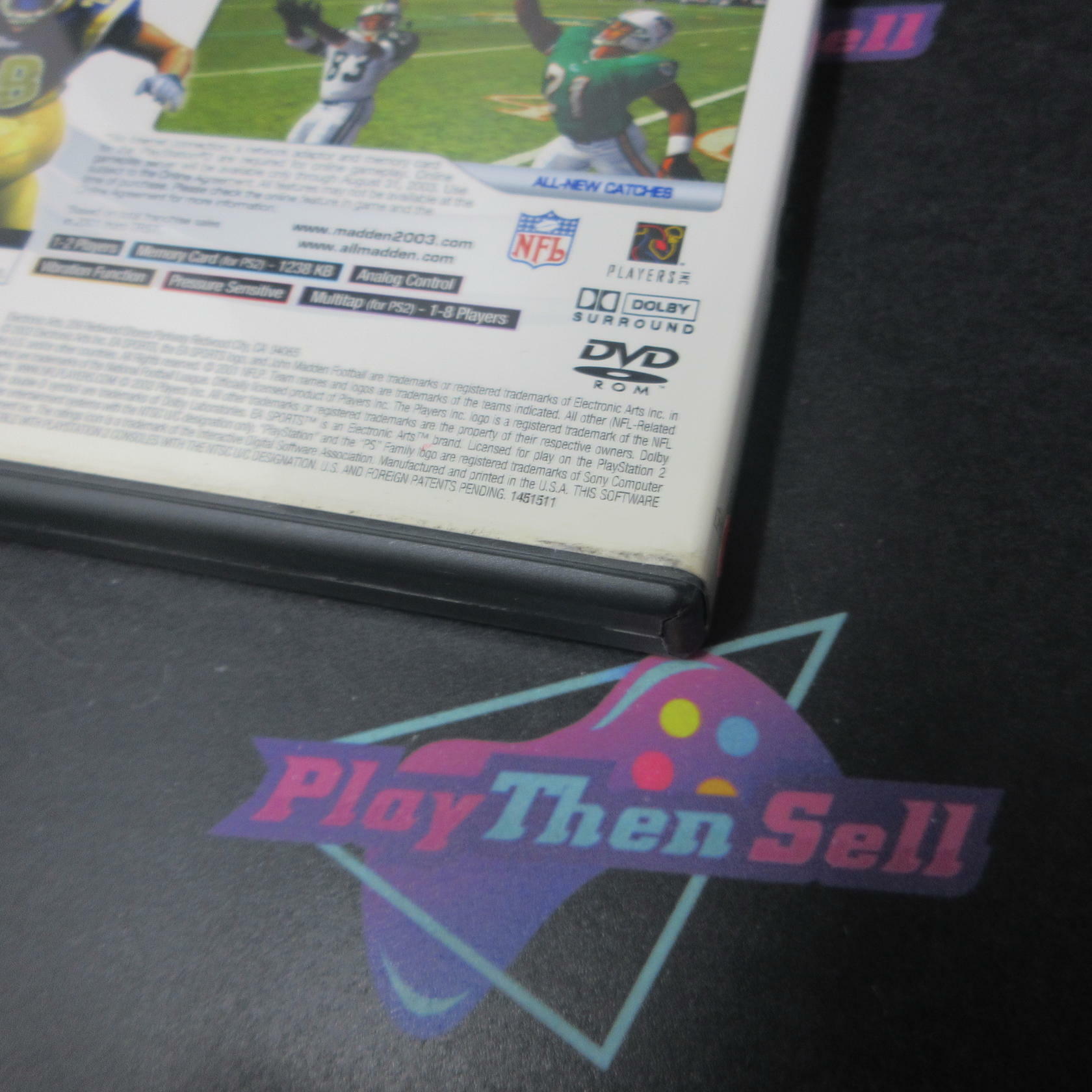 Madden NFL 2003 PS2 PlayStation 2 AD Complete CIB - Very Good