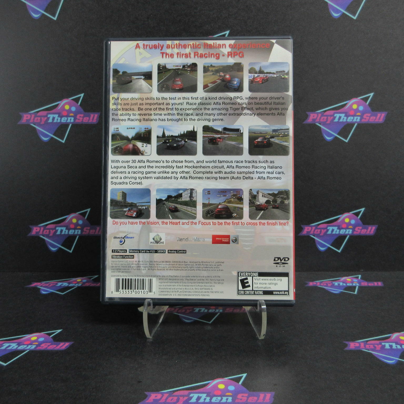 Alfa Romeo Racing Italiano PS2 PlayStation 2 - Like New