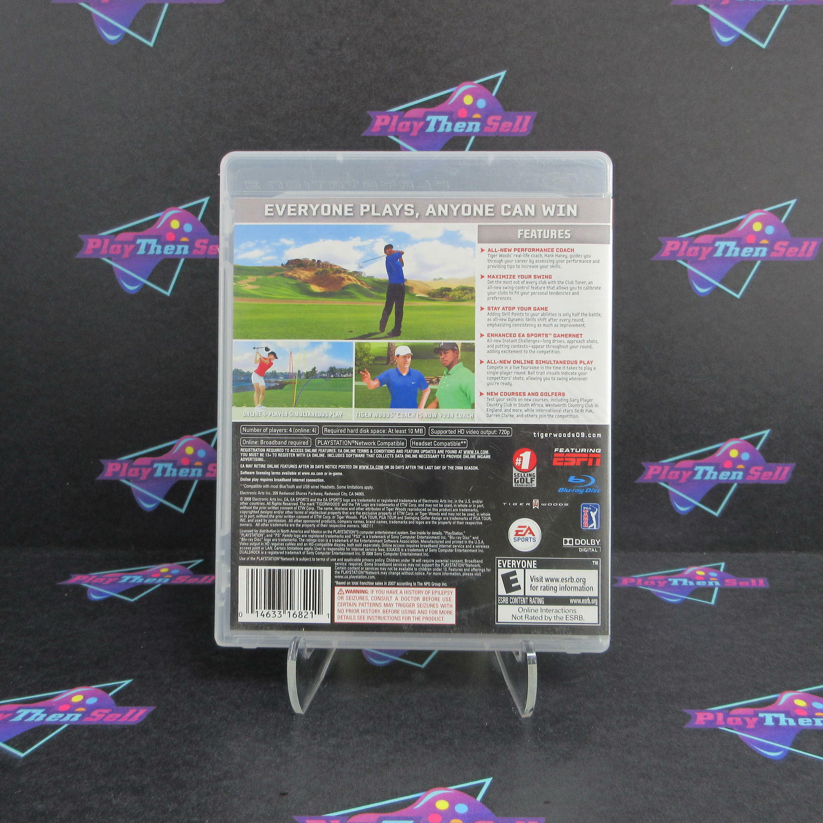 Tiger Woods PGA Tour 09 PS3 Playstation 3 AD Complete CIB - Very Good
