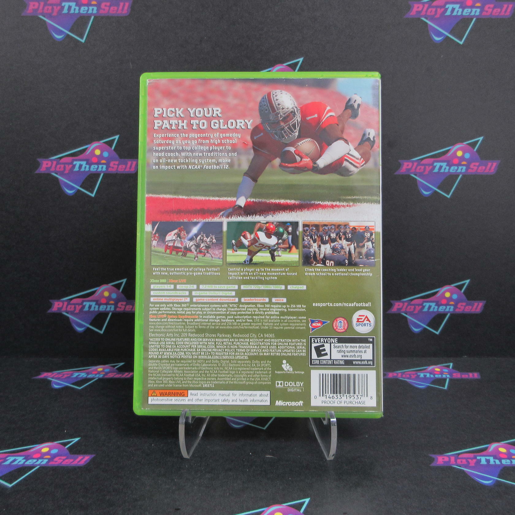 NCAA Football 12 Xbox 360 AD/DD Complete CIB - Very Good