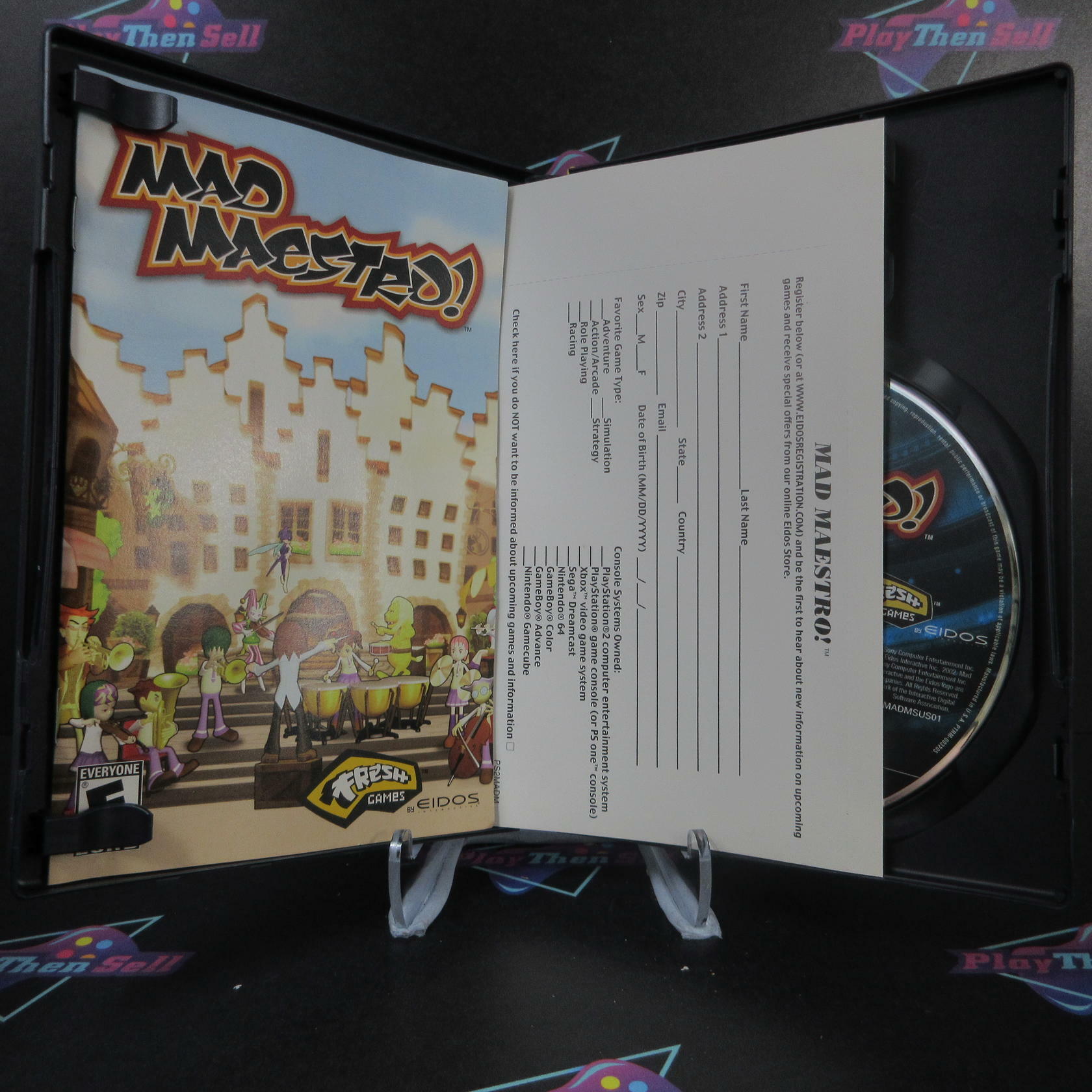 Mad Maestro! + Reg Card PS2 PlayStation 2 AD Complete CIB - Very Good