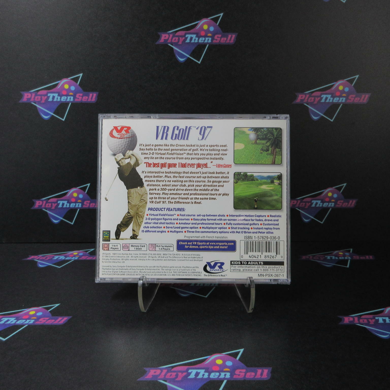VR Golf 97 PS1 PlayStation 1 - Like New