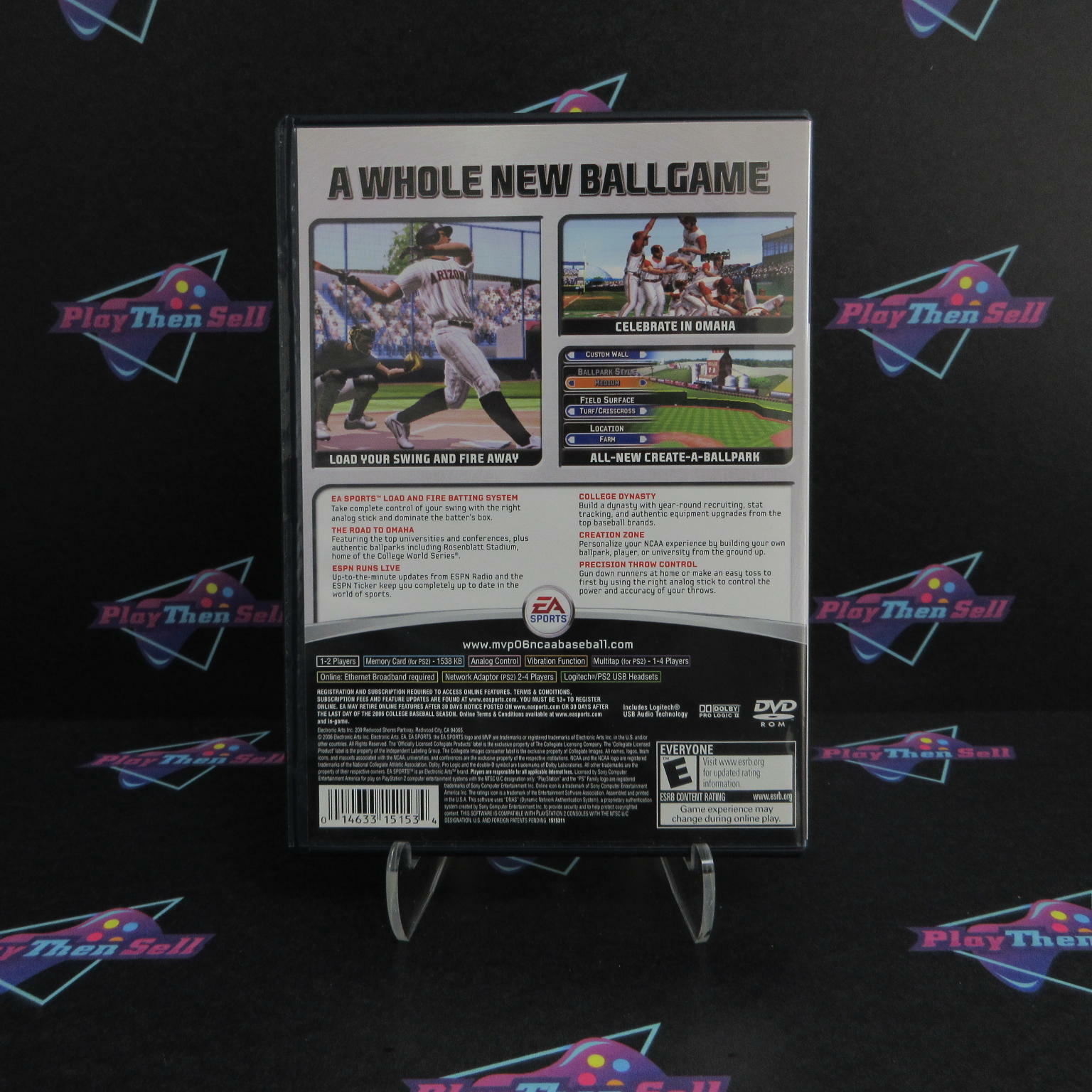 MVP NCAA Baseball 06 PS2 PlayStation 2 - Like New