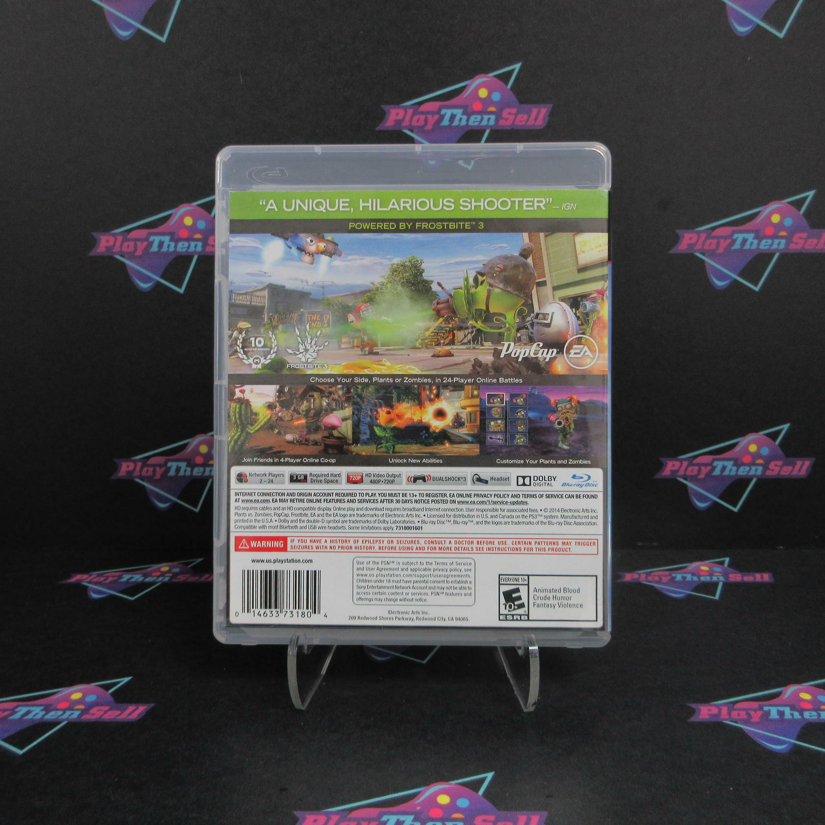 Plants vs Zombies Garden Warfare PS3 PlayStation 3 - Like New