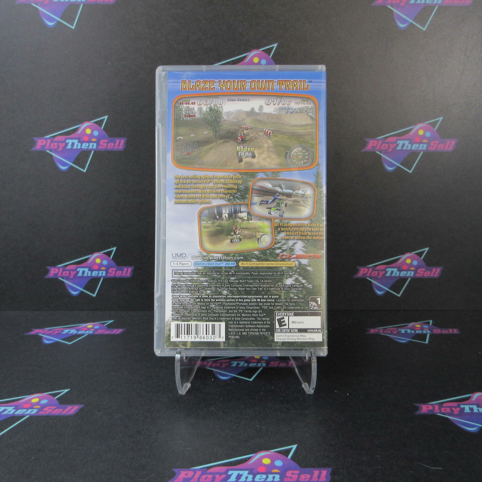 ATV Offroad Fury Blazin Trails Greatest Hits PSP Clear UMD - Like New
