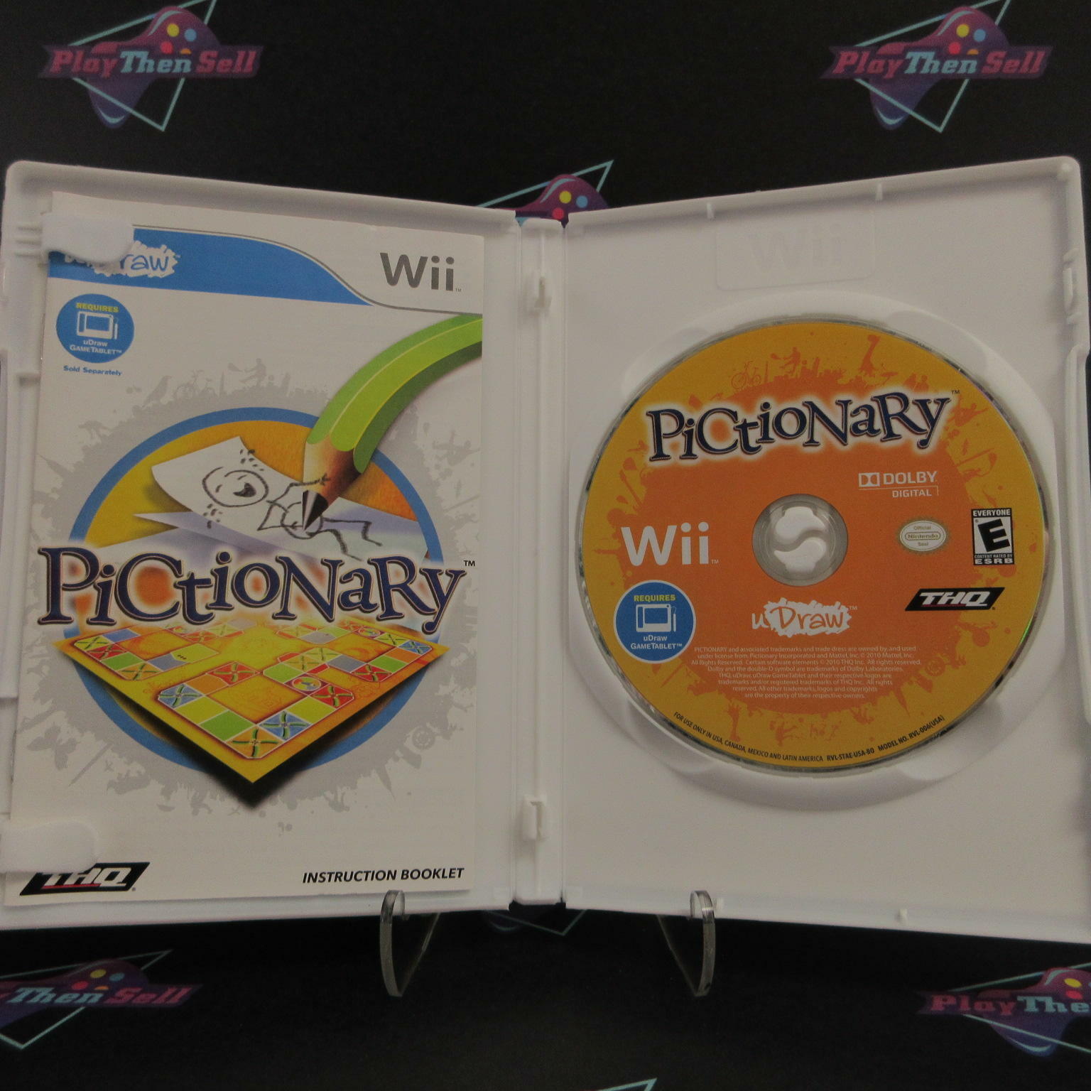 Pictionary uDraw Game Only Nintendo Wii - Like New