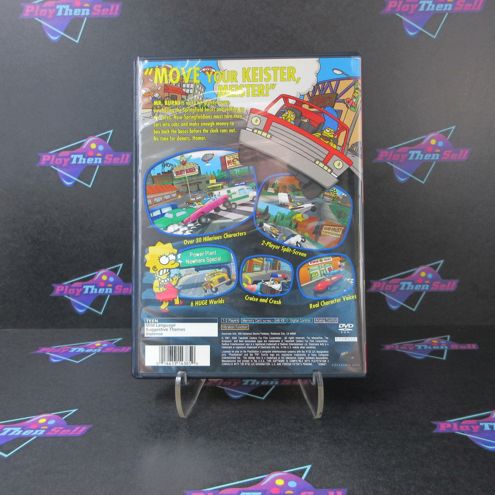 The Simpsons Road Rage PS2 PlayStation 2 Greatest Hits - Very Good