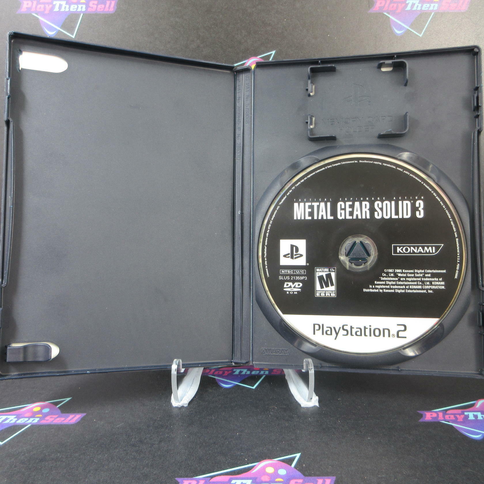 Metal Gear Solid 3 Snake Eater PS2 PlayStation 2 AD Complete CIB - Very Good