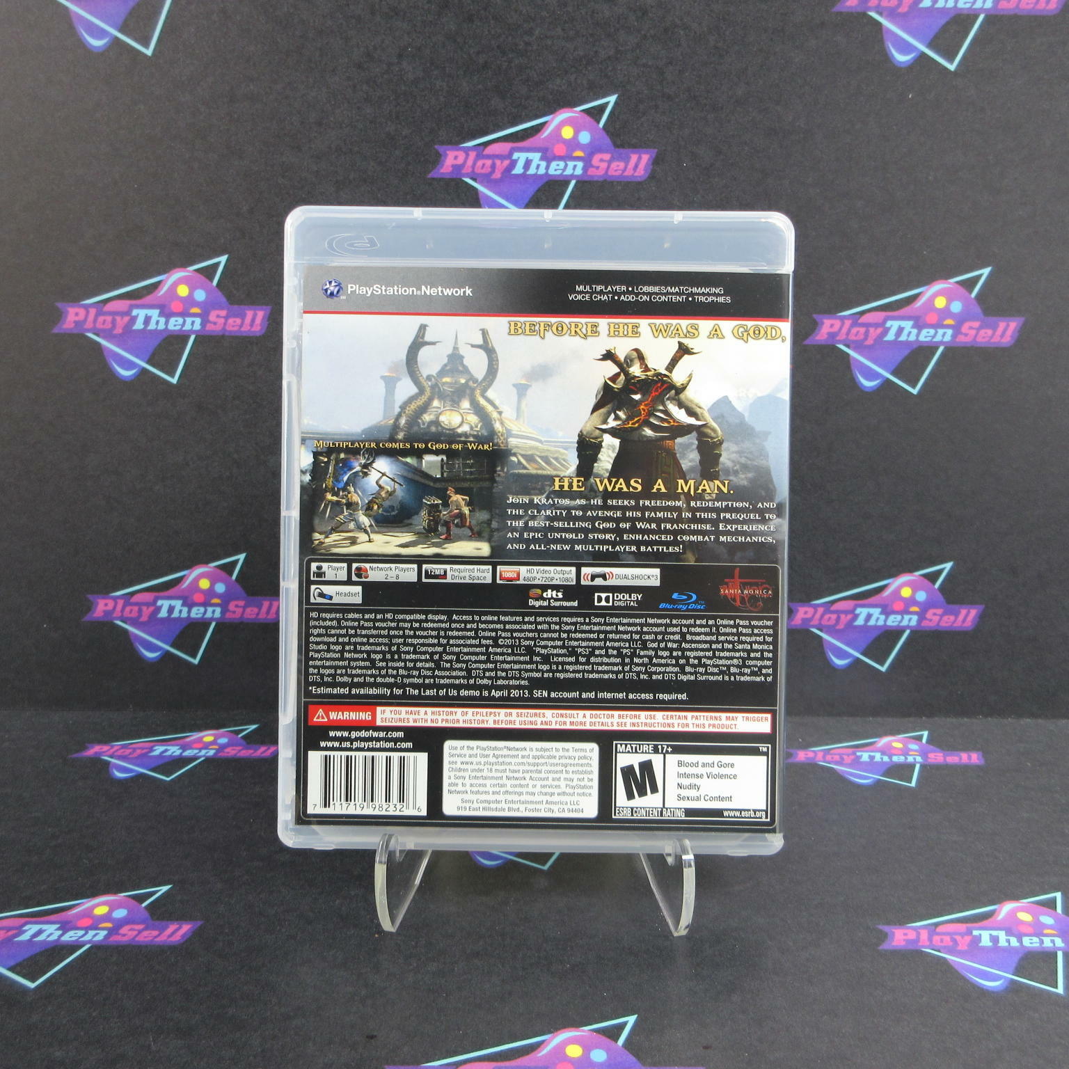 God of War Ascension PS3 PlayStation 3 - Like New