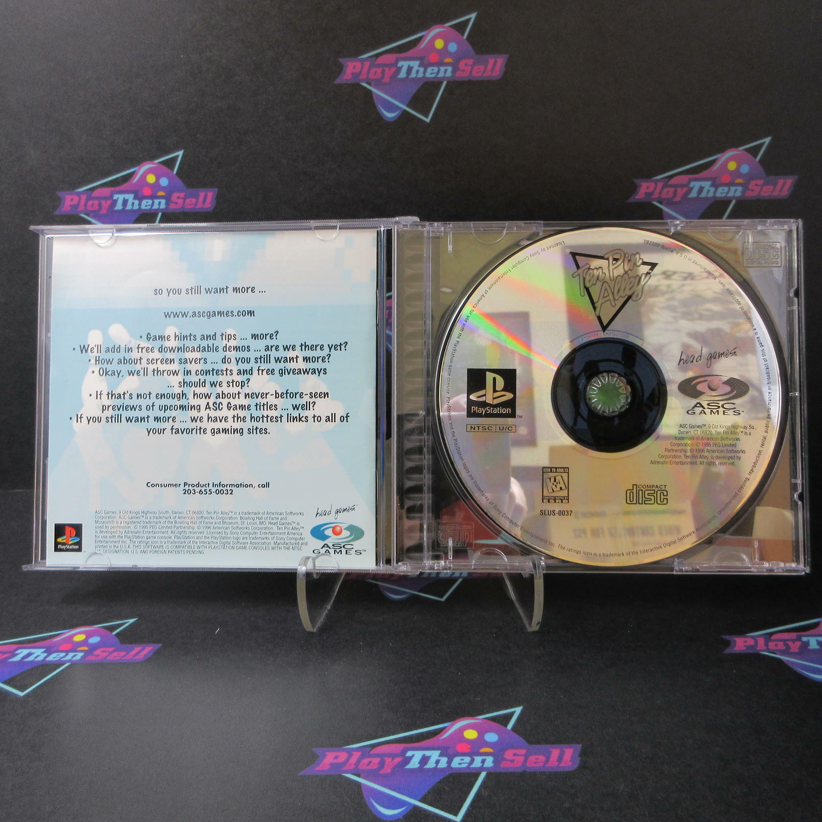 Ten Pin Alley PS1 PlayStation 1 - Like New