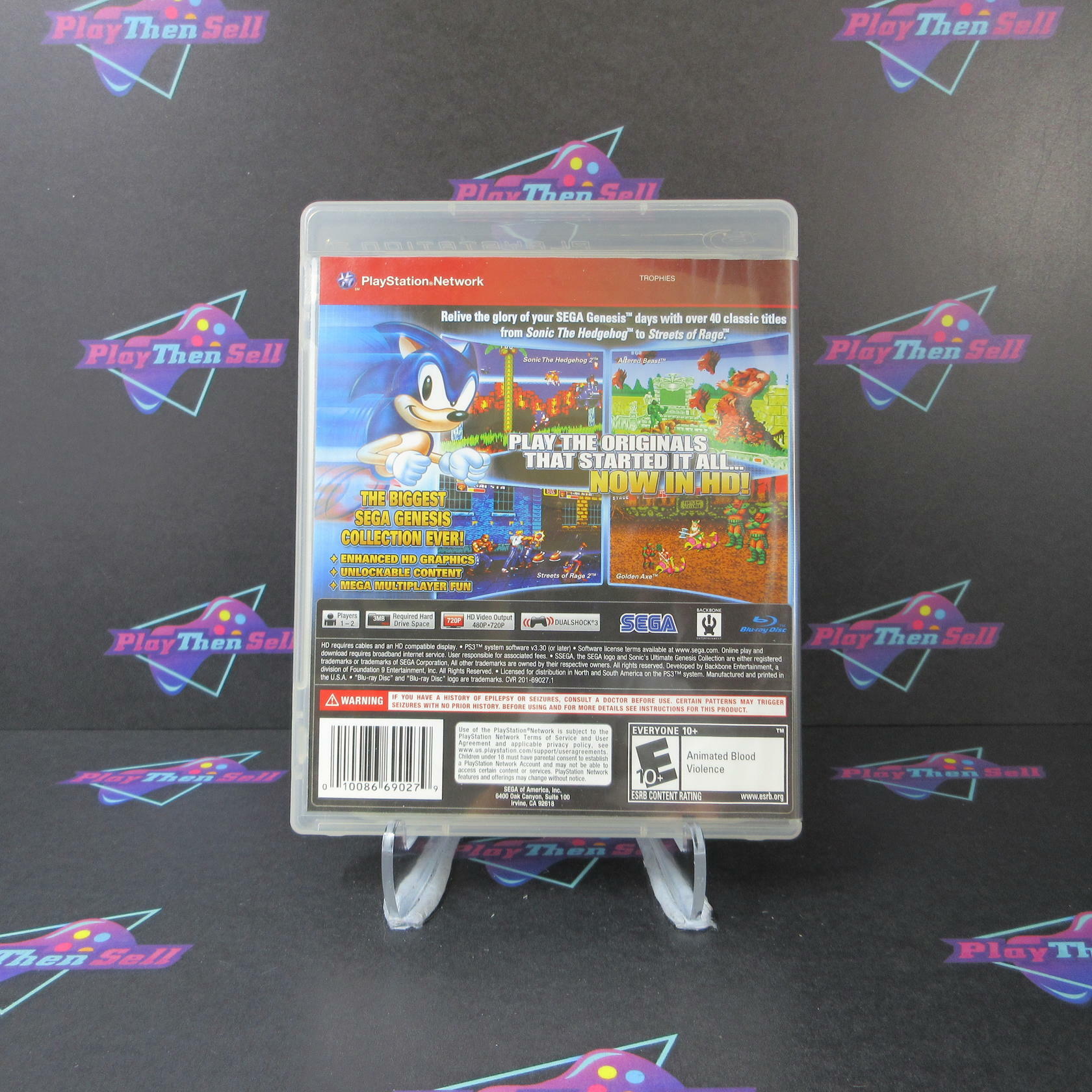 Sonic's Ultimate Genesis Collection GH PS3 PlayStation 3 AD/NM - Very Good