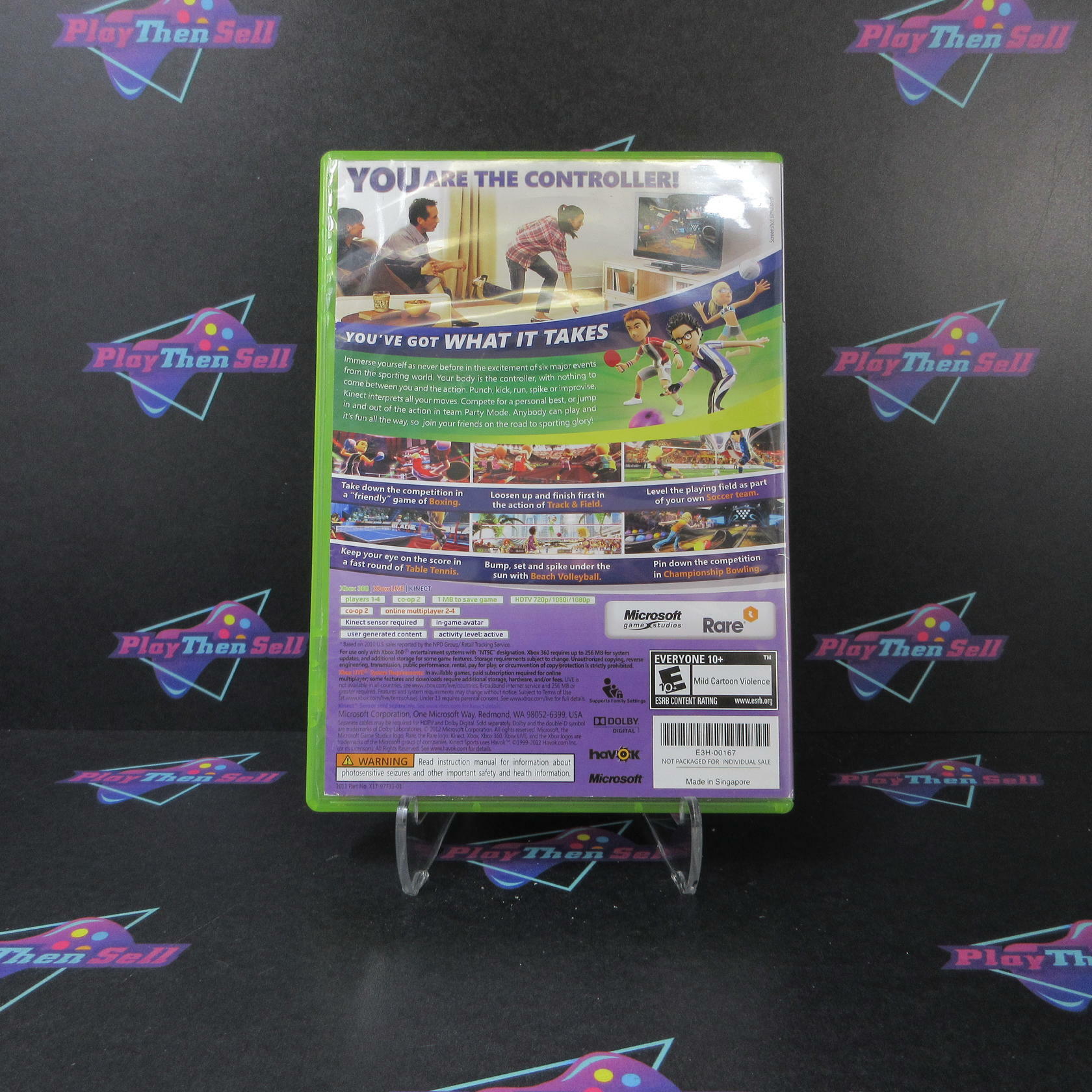 Kinect Sports Xbox 360 AD Complete CIB - Very Good