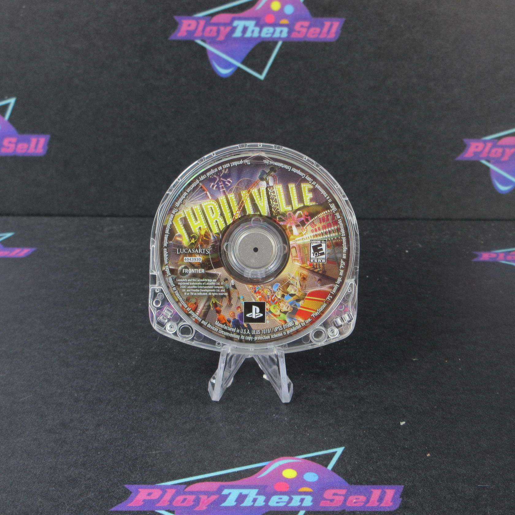 Thrillville Sony PSP Clear UMD Disc Only Authentic / Tested - Very Good