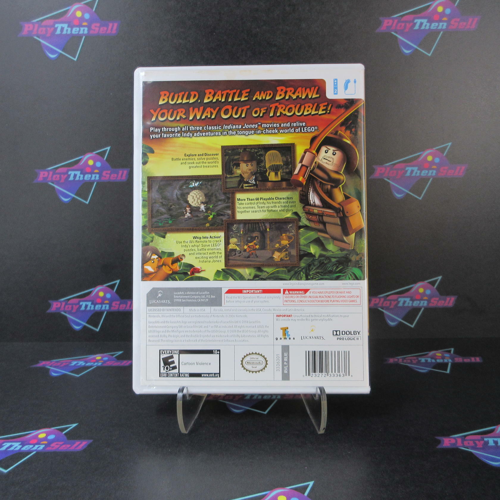LEGO Indiana Jones The Original Adventures Nintendo Wii AD/NM - Very Good